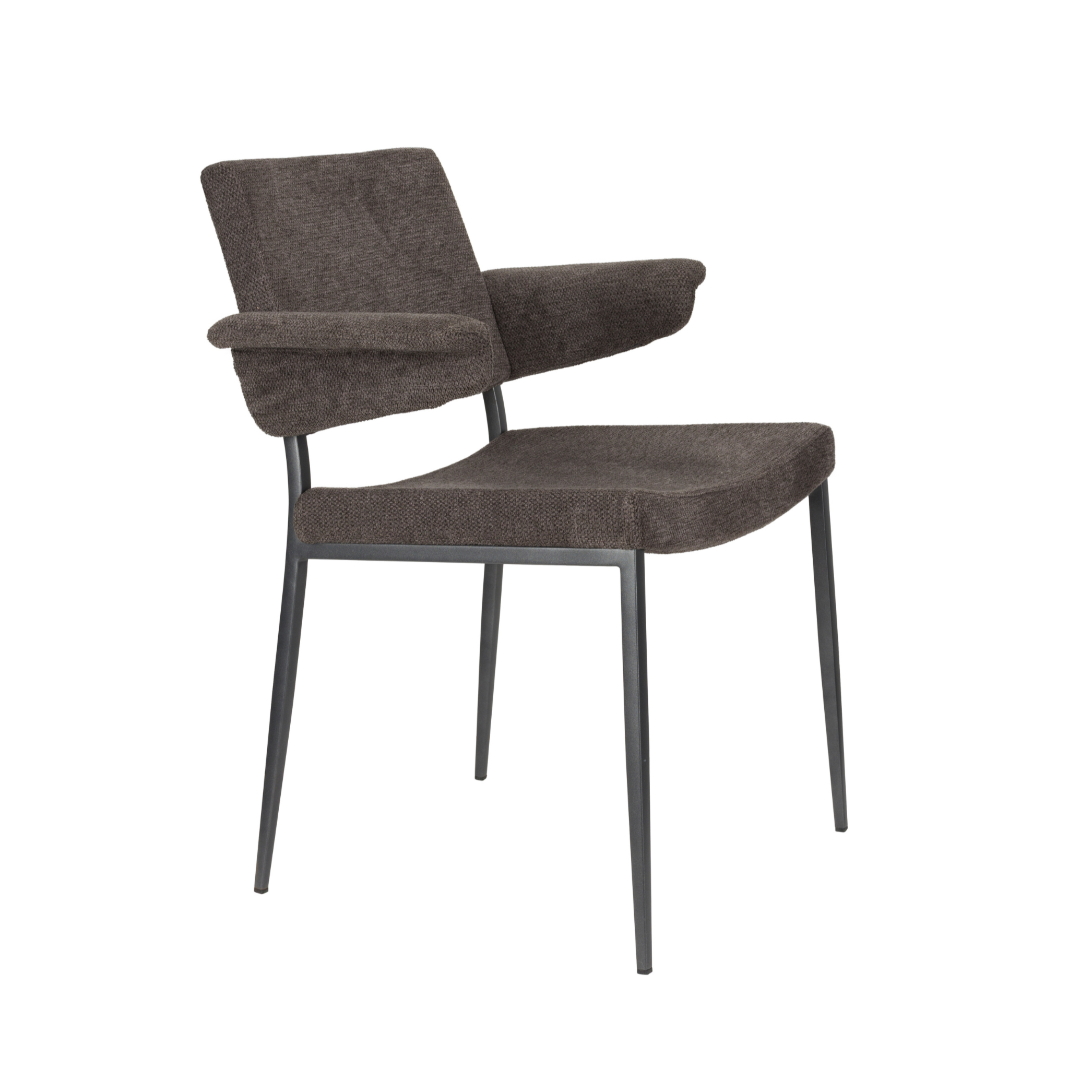 Stuhl PORTLAND grau mit dunkelgrauem Gestell