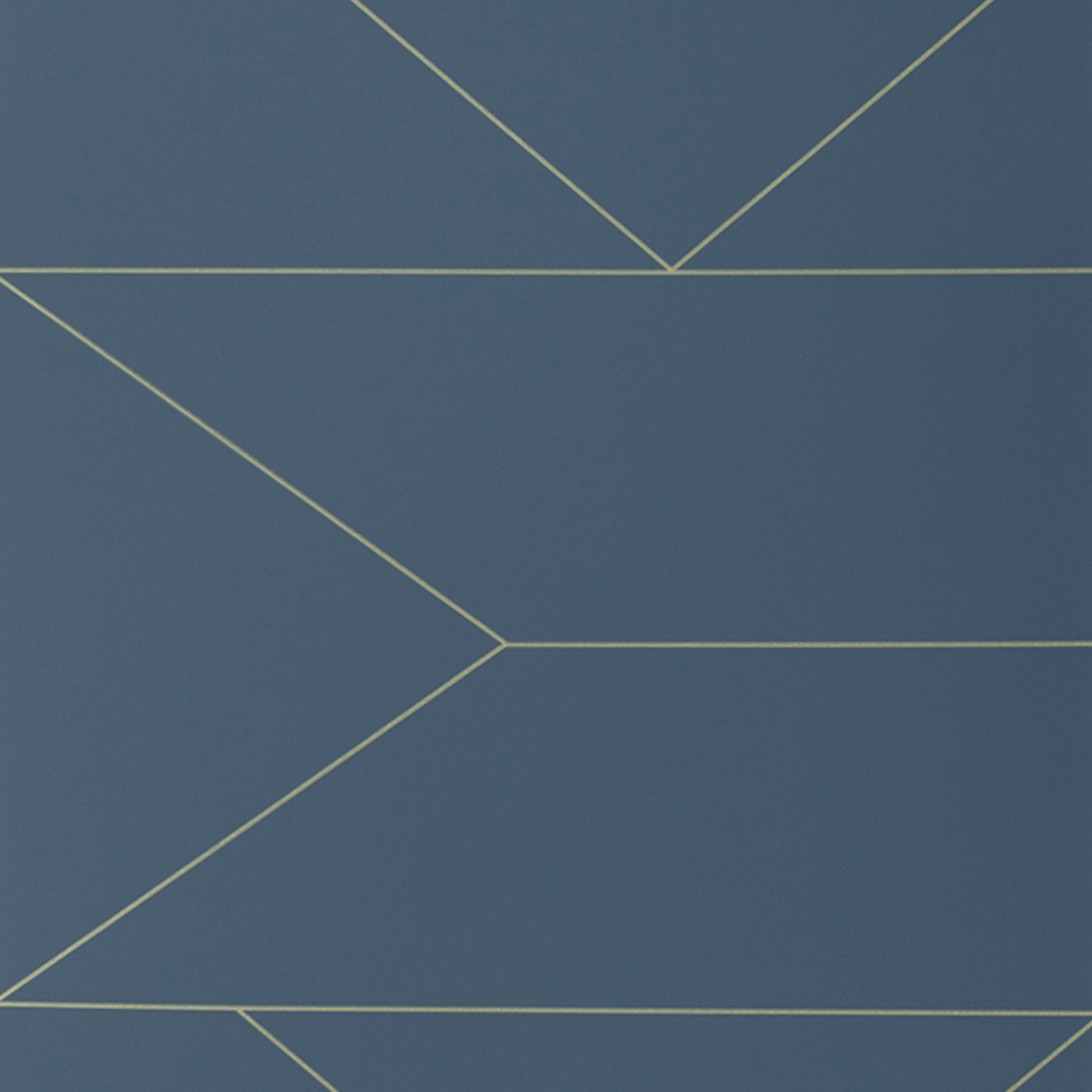 LINES dark blue wallpaper with gold