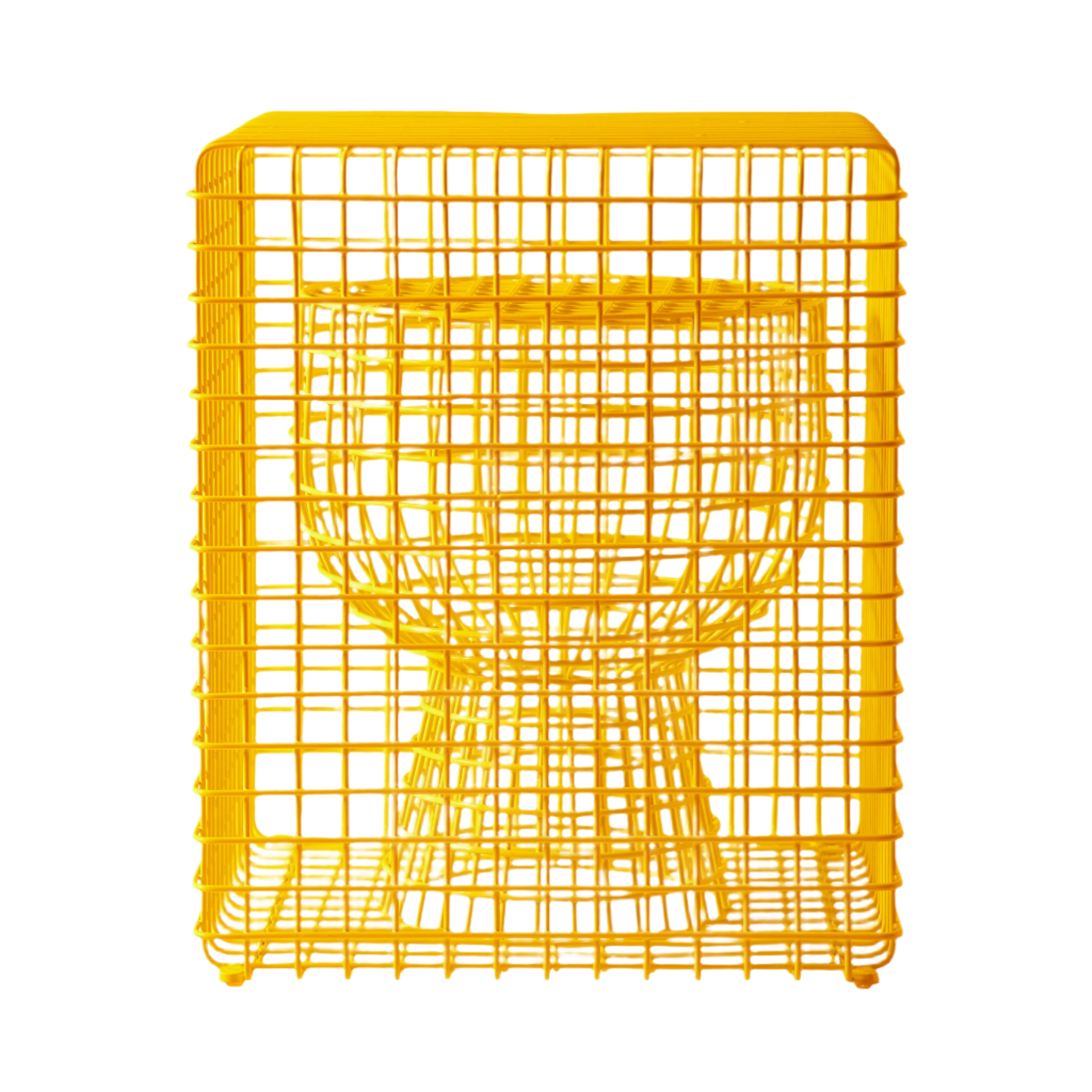 TIP TAP WIRE decorative stool yellow