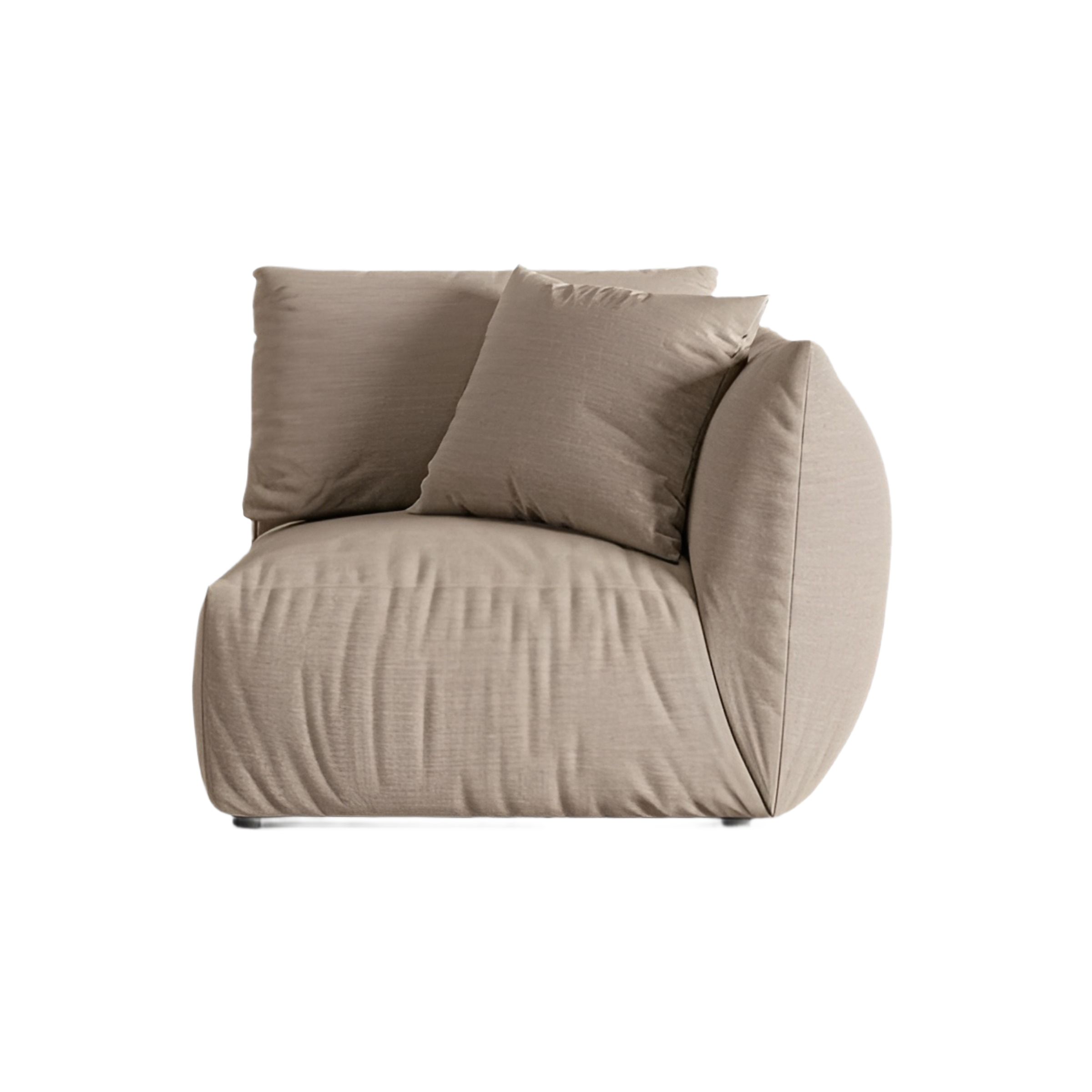 CHRIS modular sofa - right-side element sandy chenille