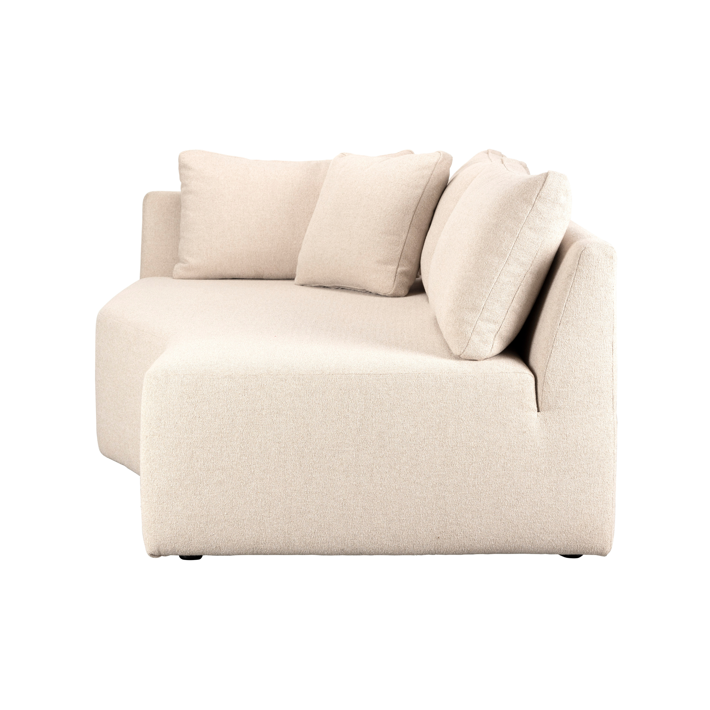 PROSPER modular sofa - right-sided chaise longue in sand