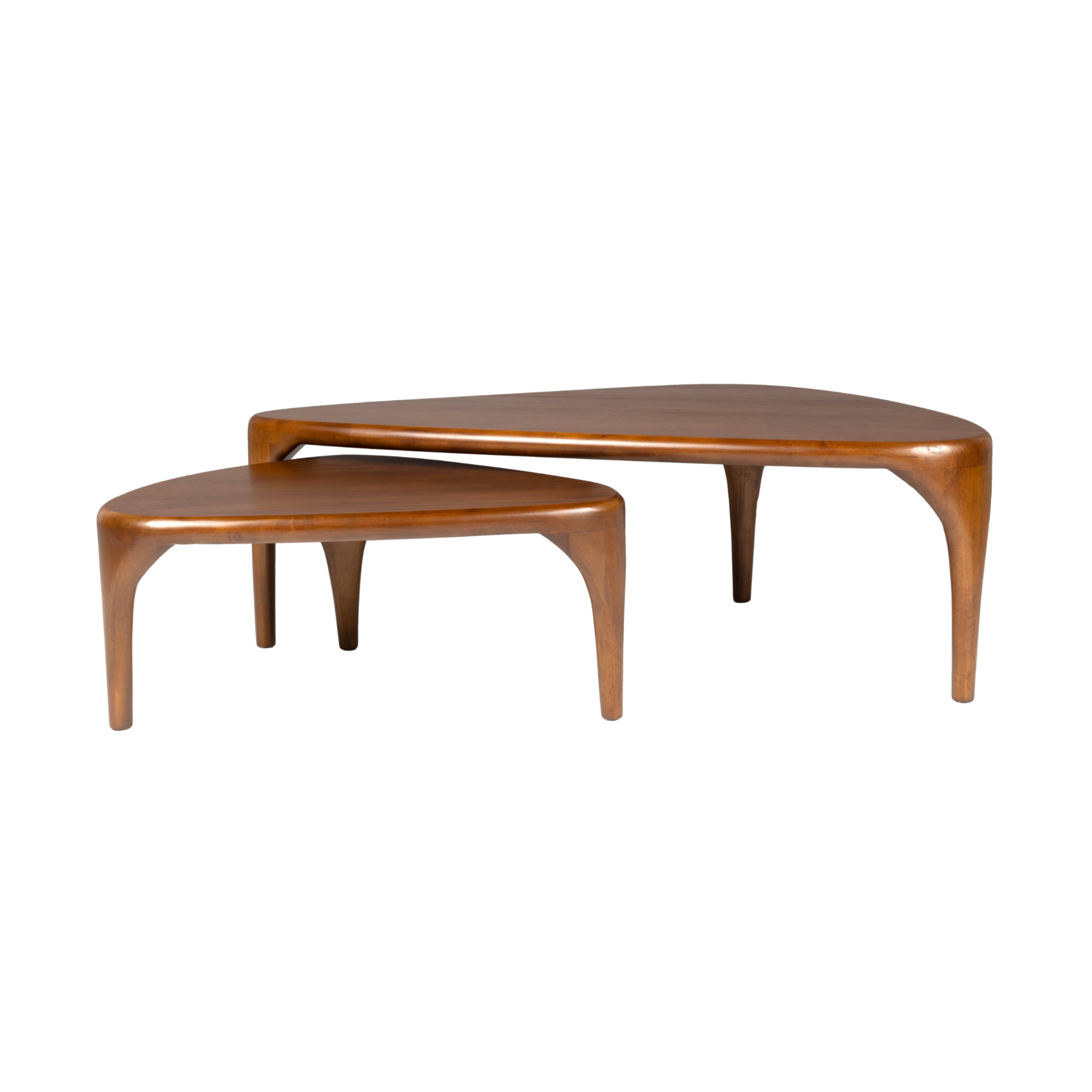 ISLA walnut veneer coffee table set