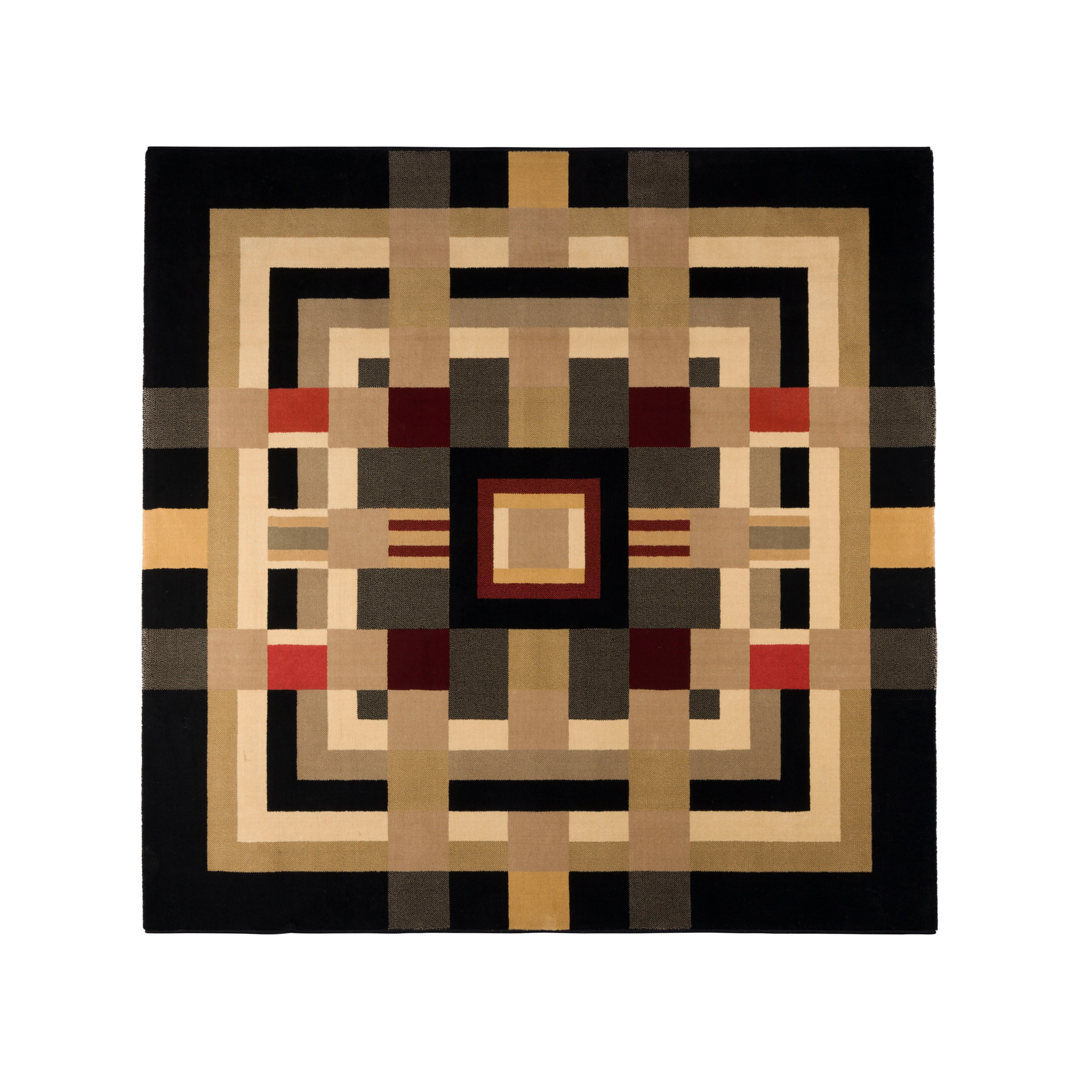 Urban Maze Rug Dark Beige