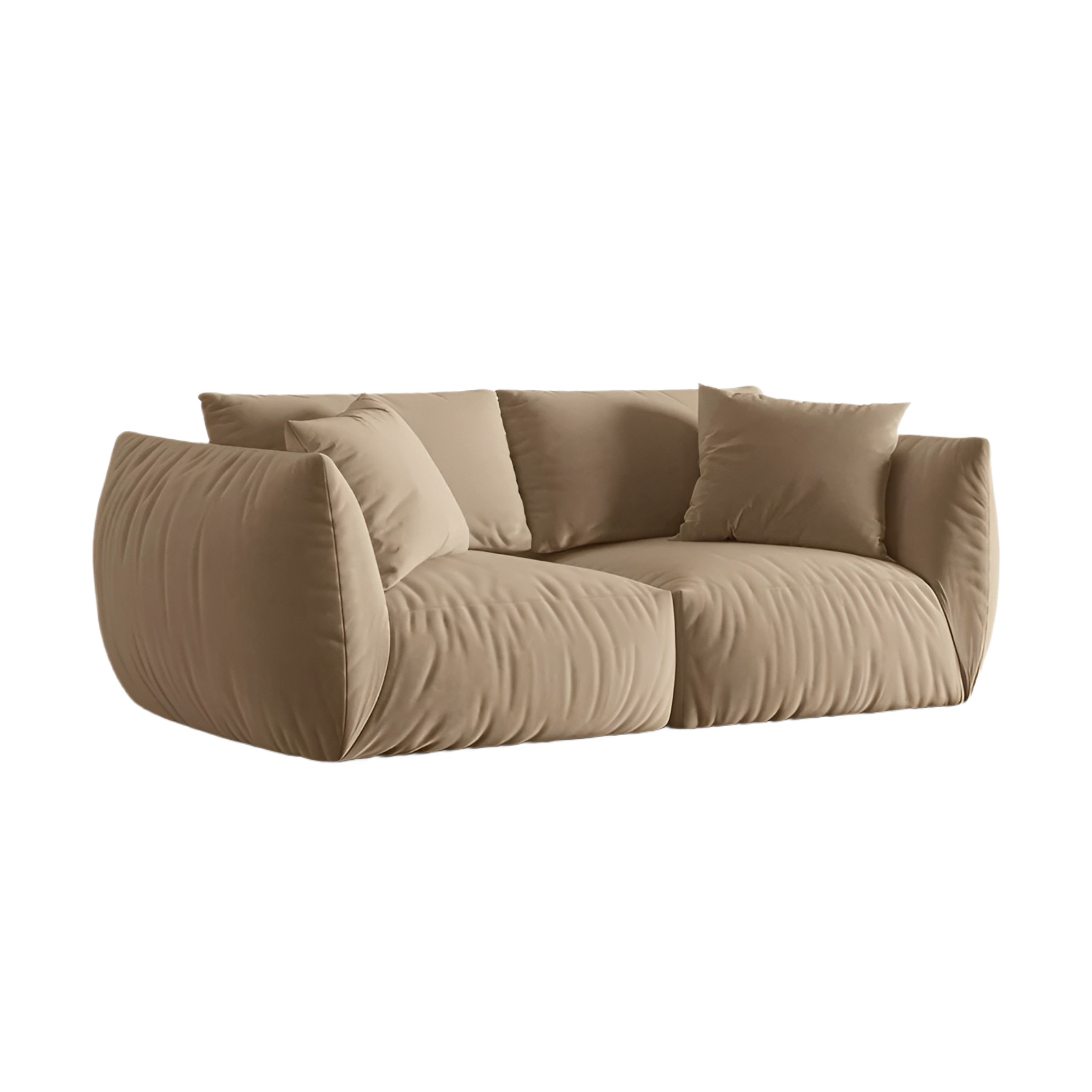 CHRIS Sand Velvet 3-Seater Sofa
