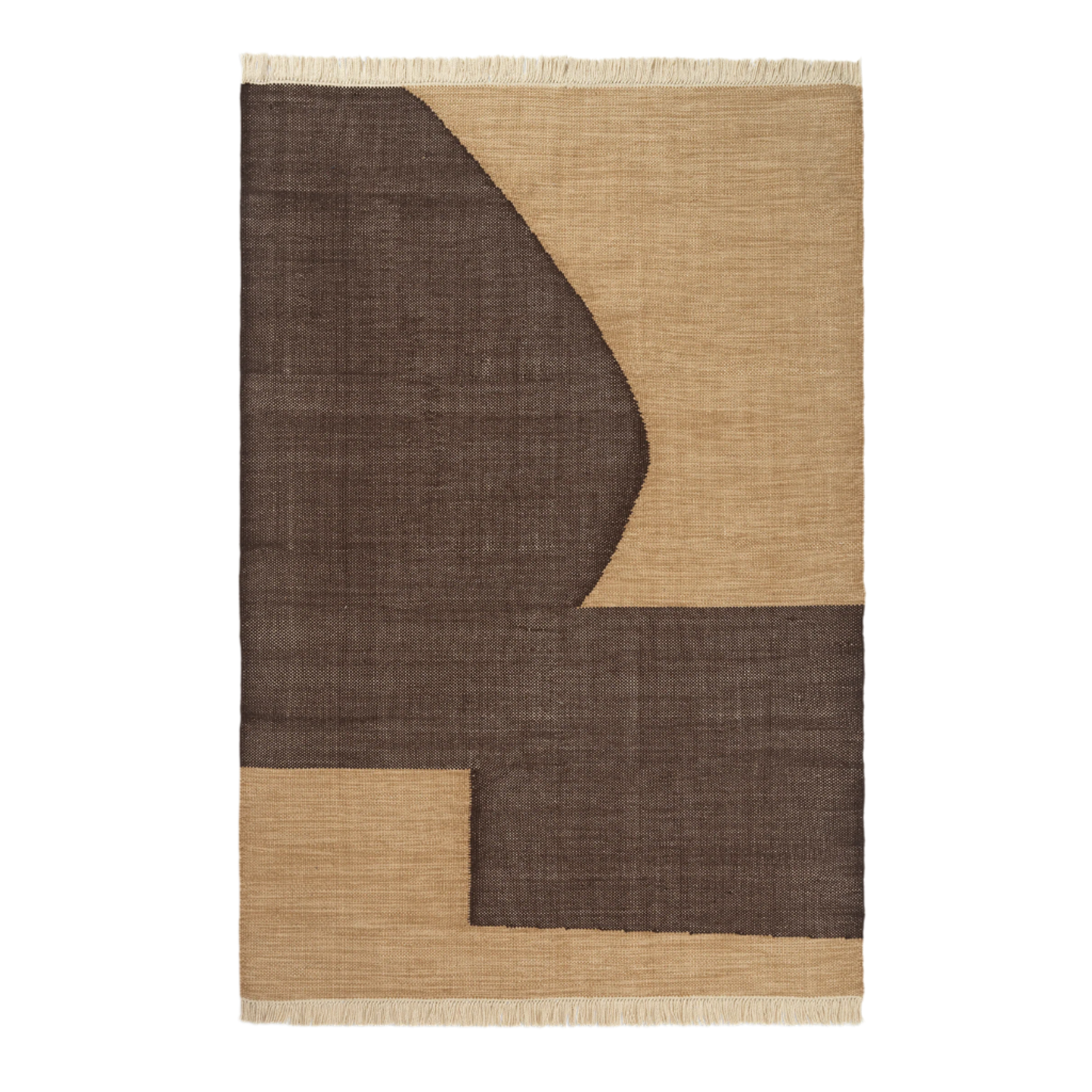 FORENE Teppich Schokolade