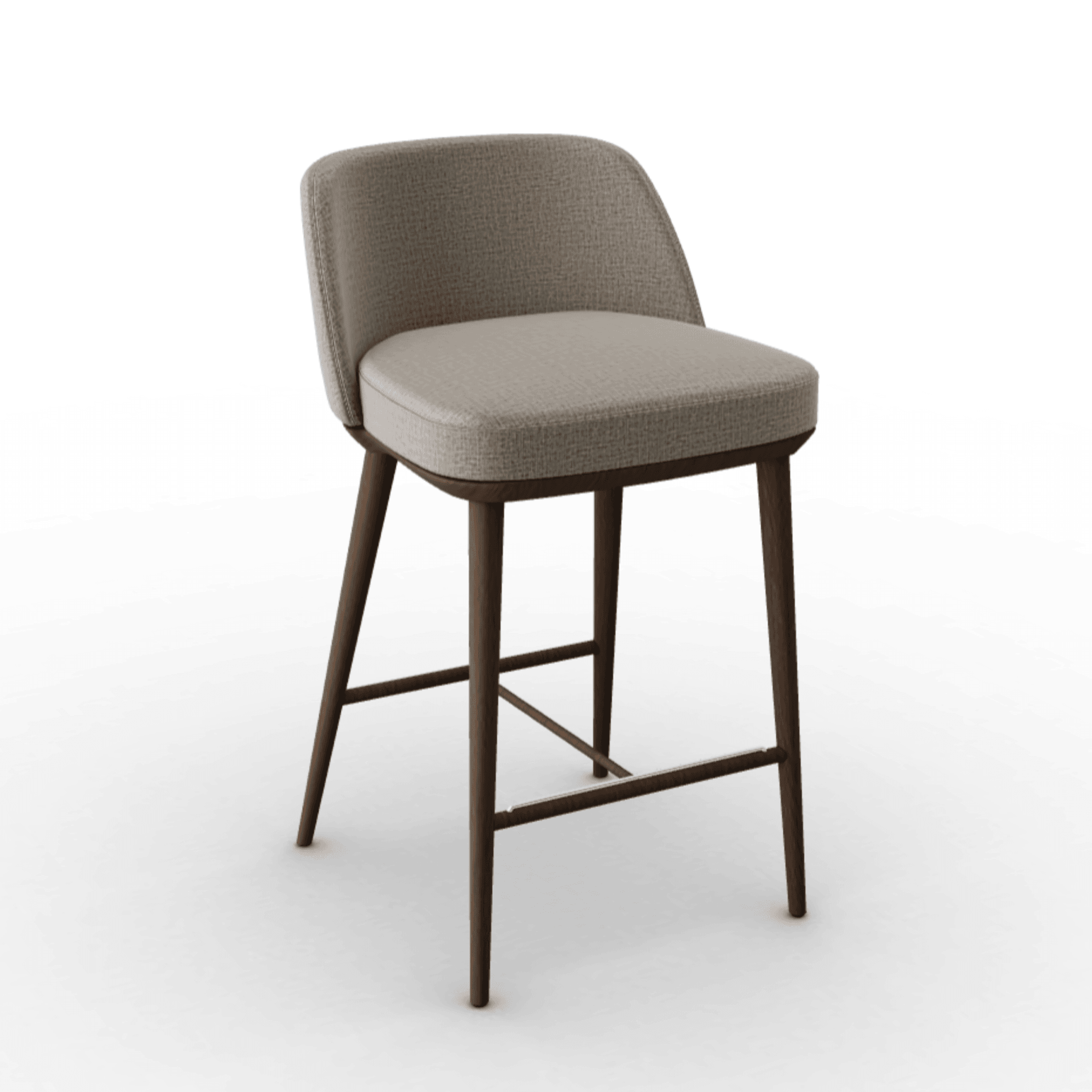 Hoker FOYER melanż piaskowy Calligaris drewniana ciemnobrązowa Eye on Design