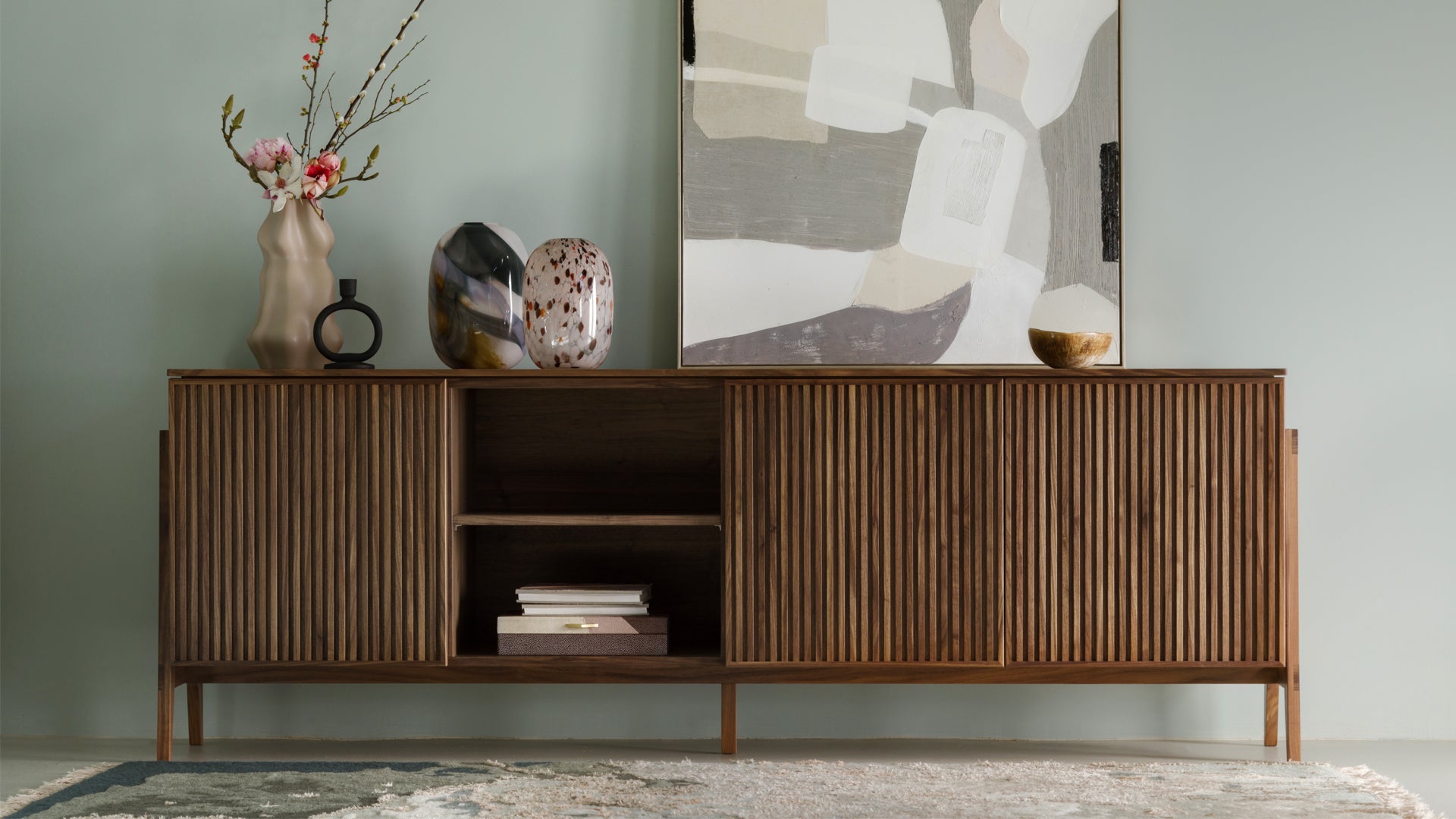 RTV-Sideboard PHAB Eiche Nussbaum