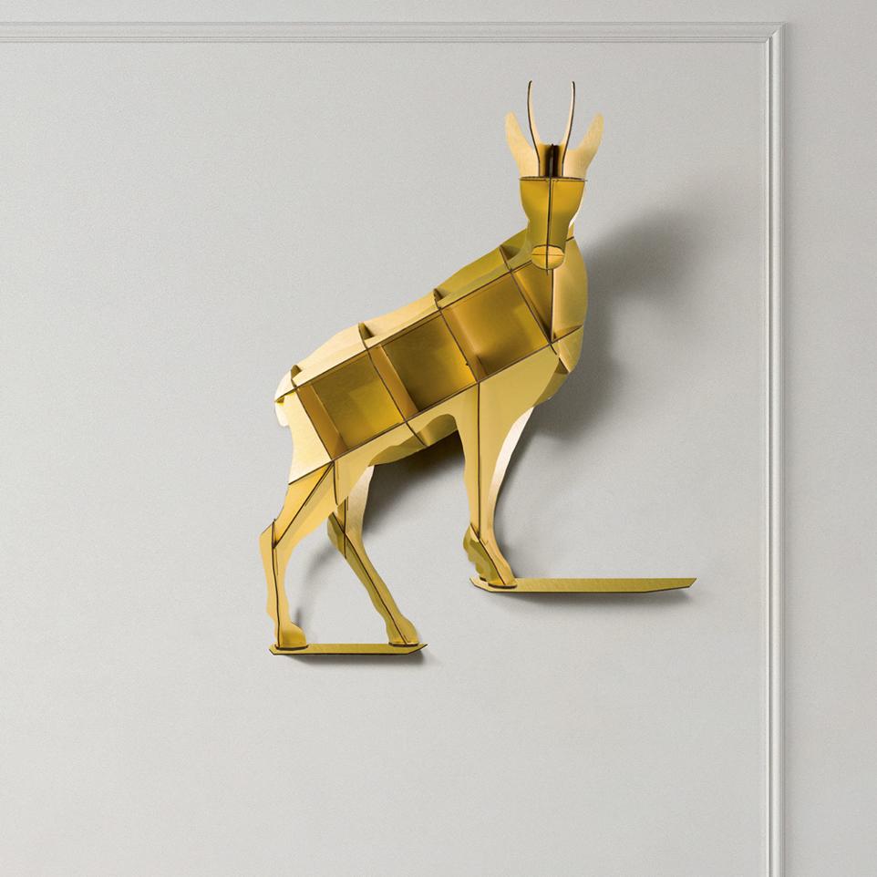 Wandregal HORACE in Gold