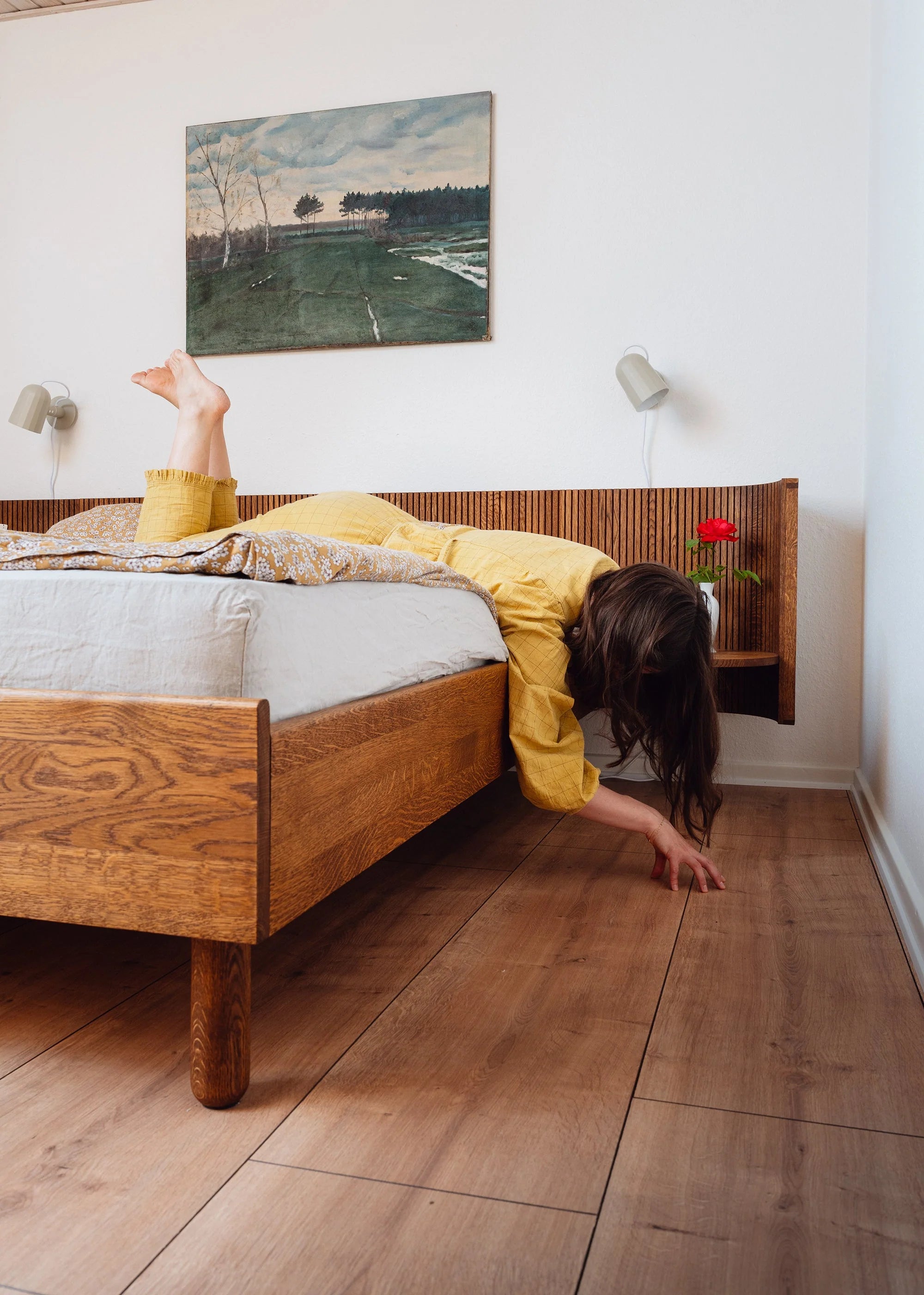 Bett HUG aus Eichenholz