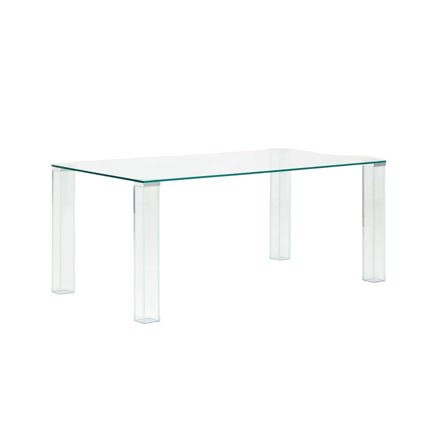 Tisch ADULARIA transparentes gehärtetes Glas