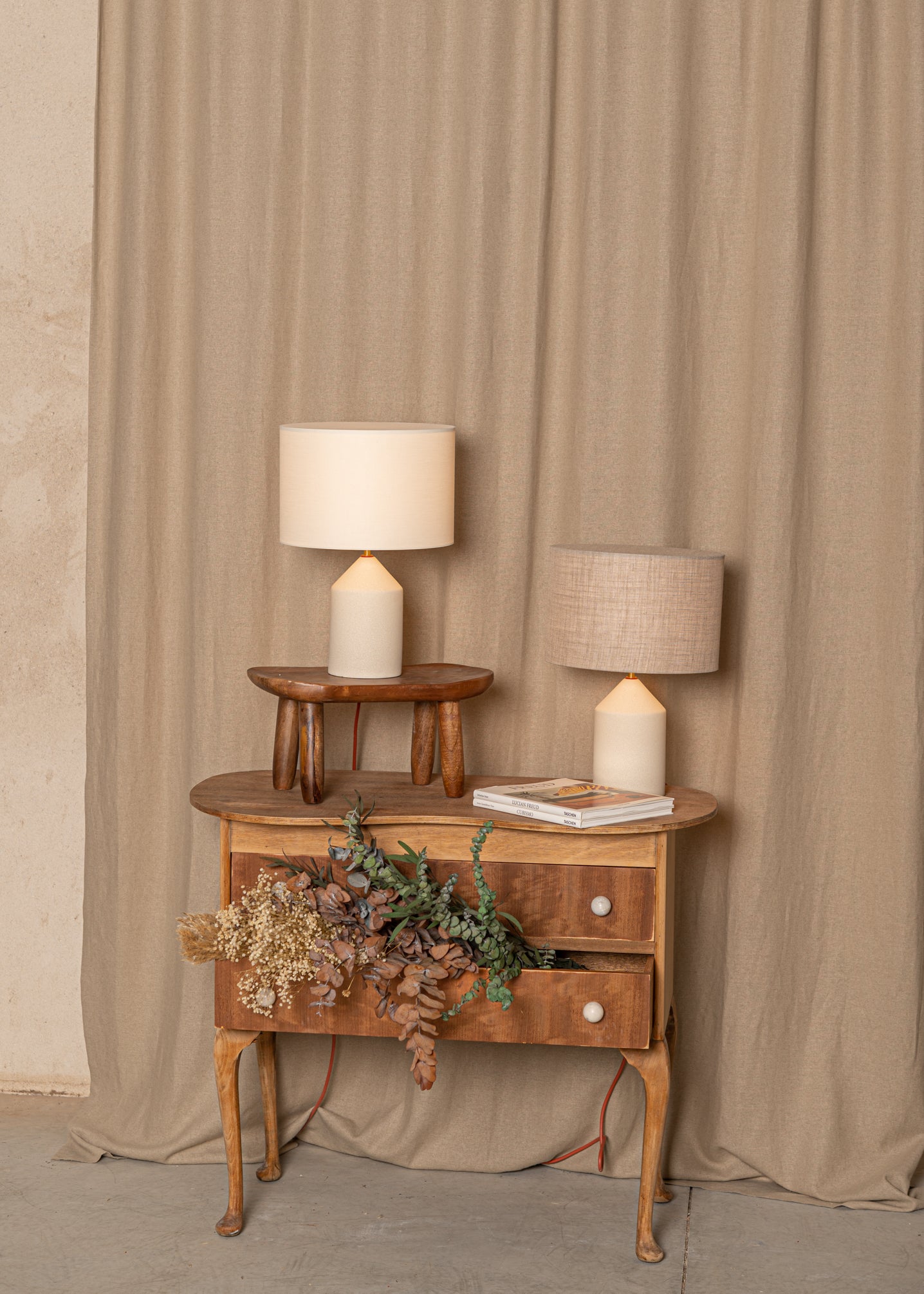 Ceramic Table Lamp JOSEF Ecru