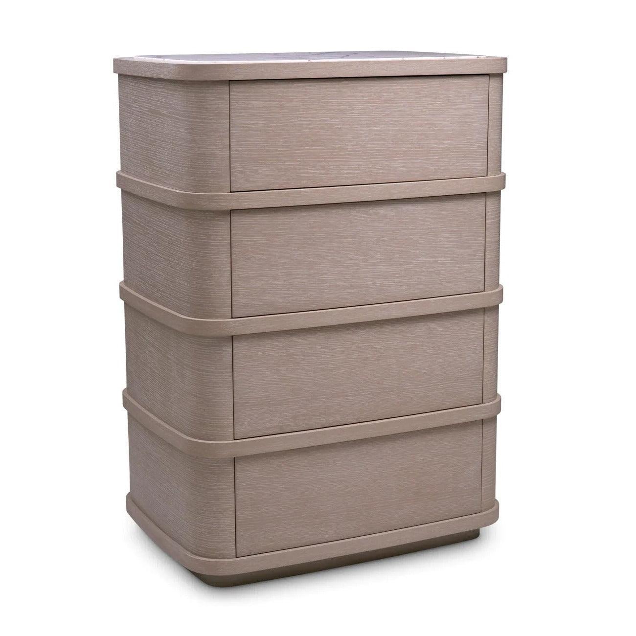 Komoda CABANA fornir dębowy z marmurem bianco Eichholtz Eye on Design