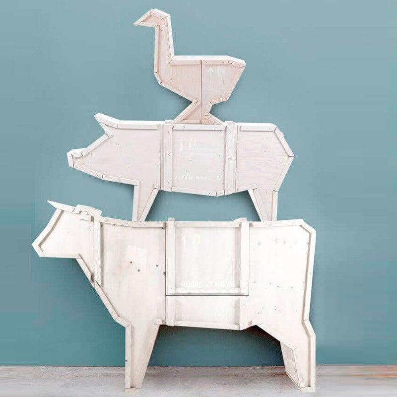 Komoda SENDING COW drewniany Seletti Eye on Design