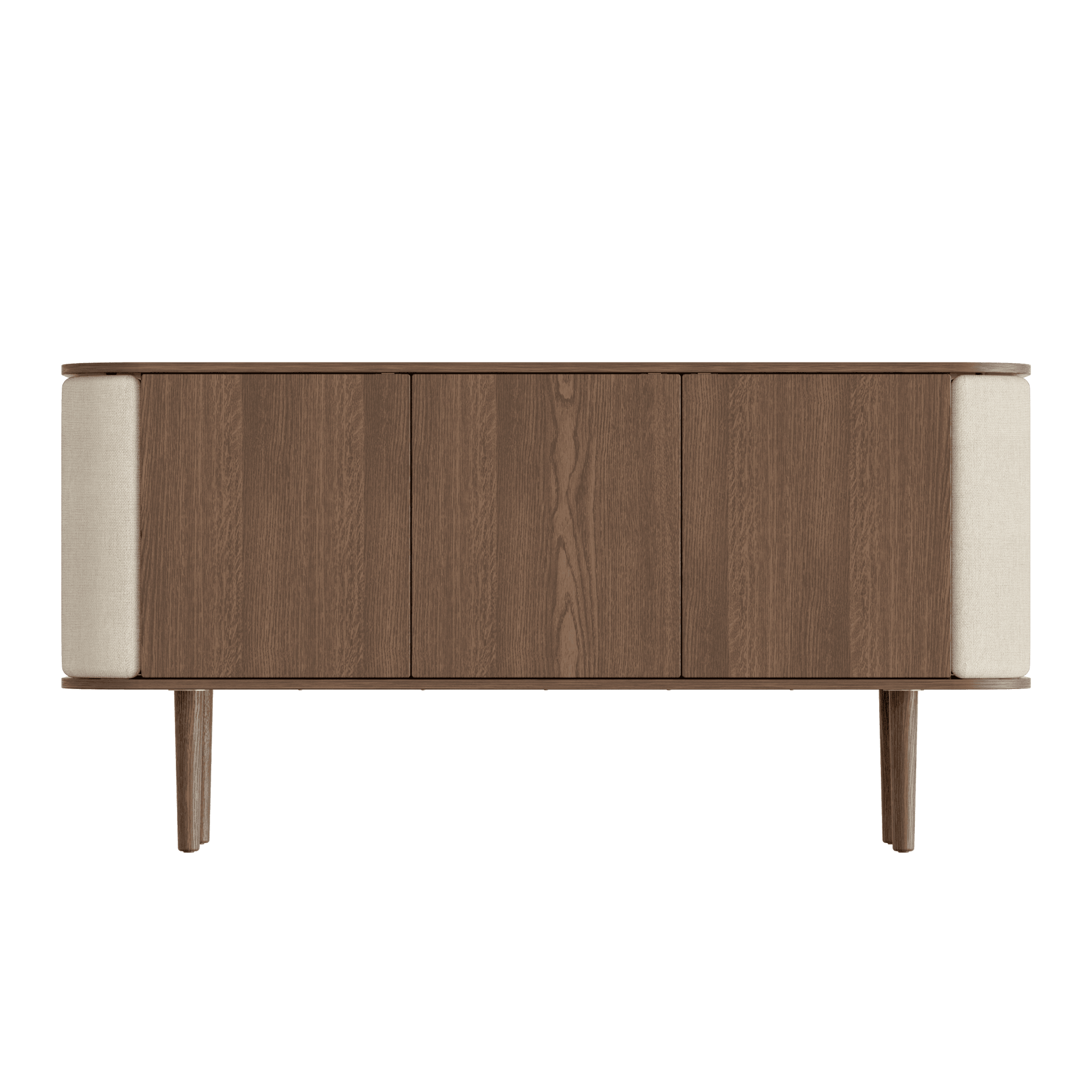 Komoda TREASURES beżowy z ciemnym dębem UMAGE 3-drzwiowa Eye on Design