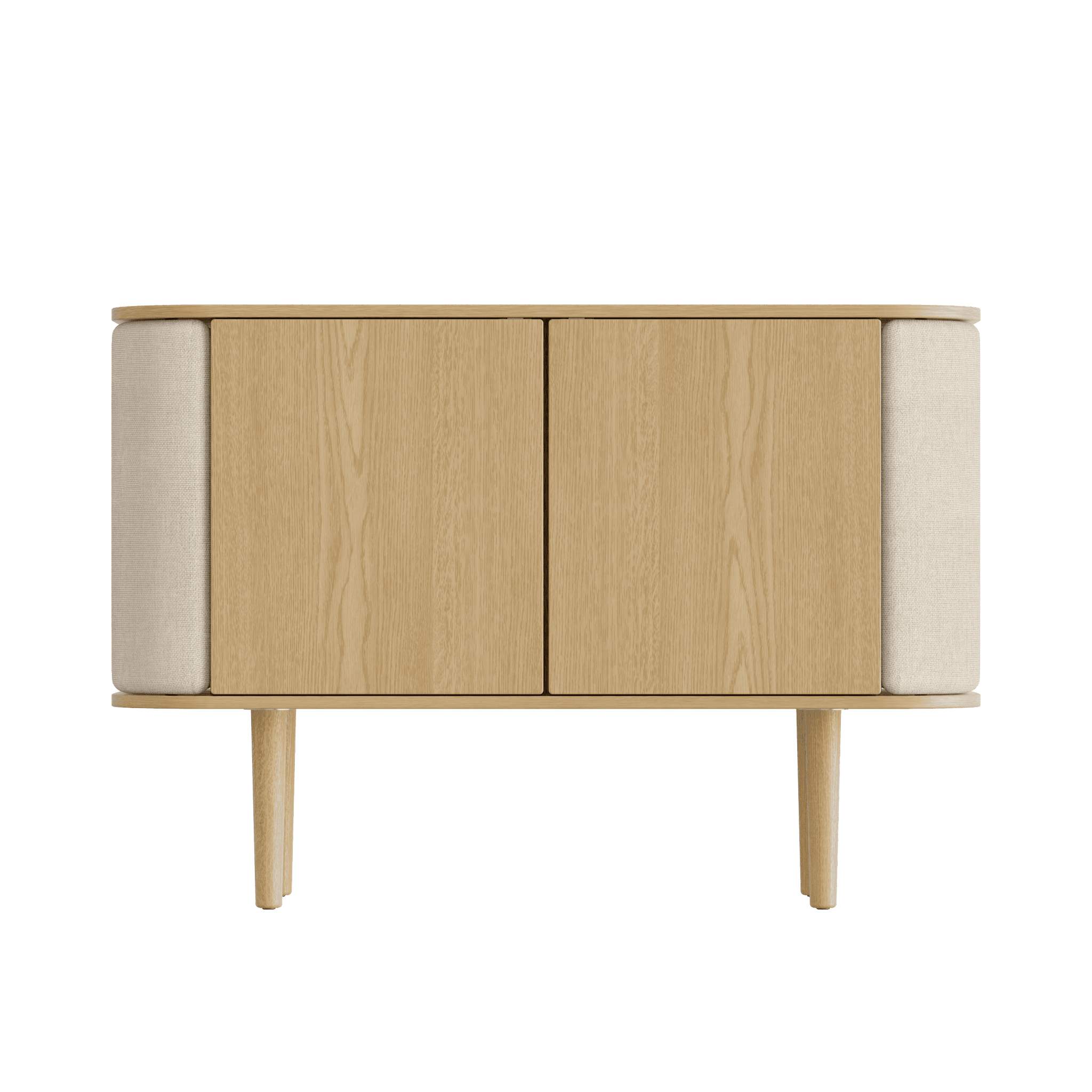 Komoda TREASURES beżowy z dębem UMAGE 2-drzwiowa Eye on Design