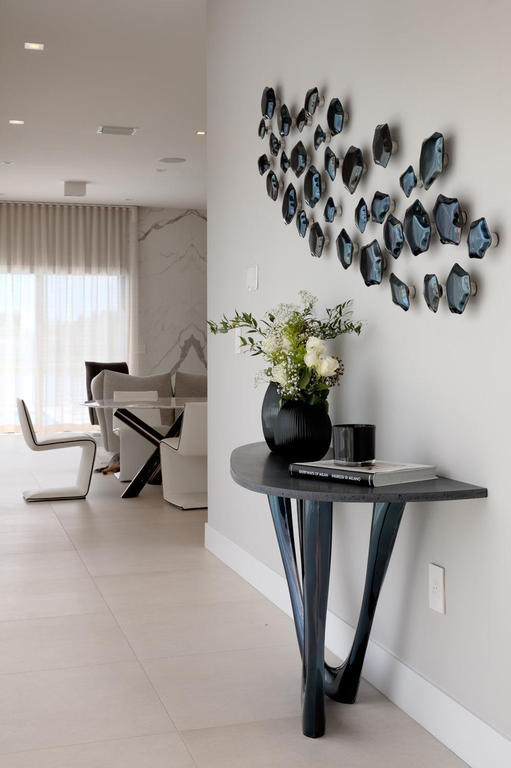 Konsola G-CONSOLE DUO heat kosmiczny niebieski z czarnym blatem Zieta Studio Eye on Design