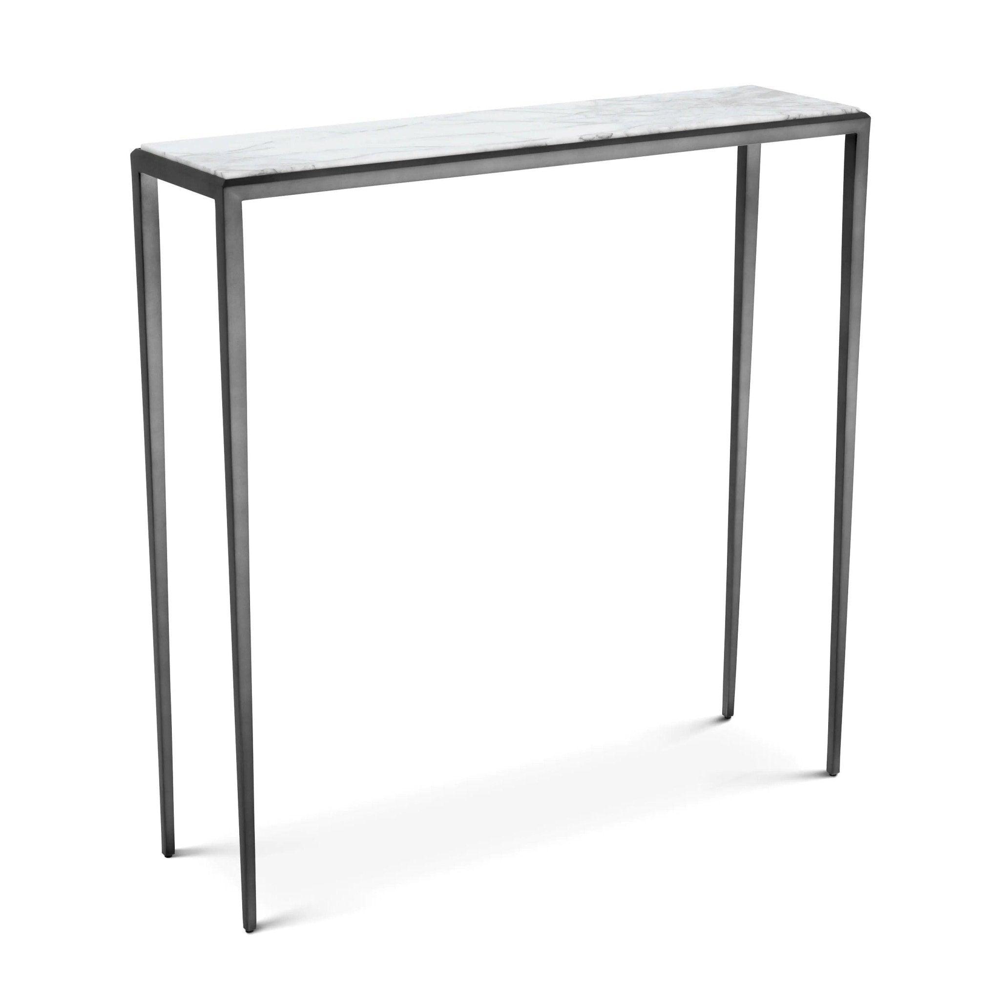 Konsola HENLEY brązowa podstawa z białym marmurem Eichholtz Eye on Design