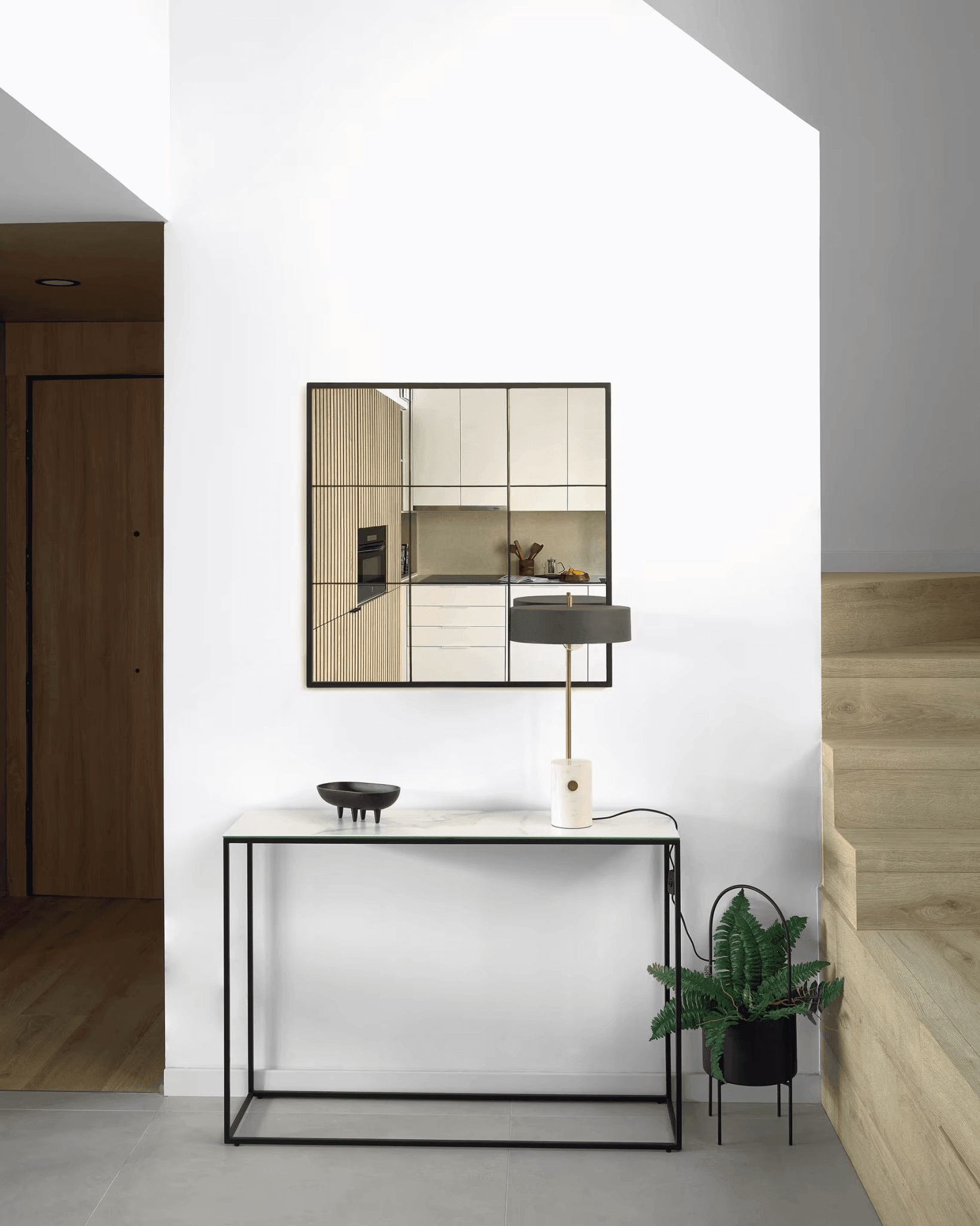 Konsola REWENA biała ceramika La Forma Eye on Design