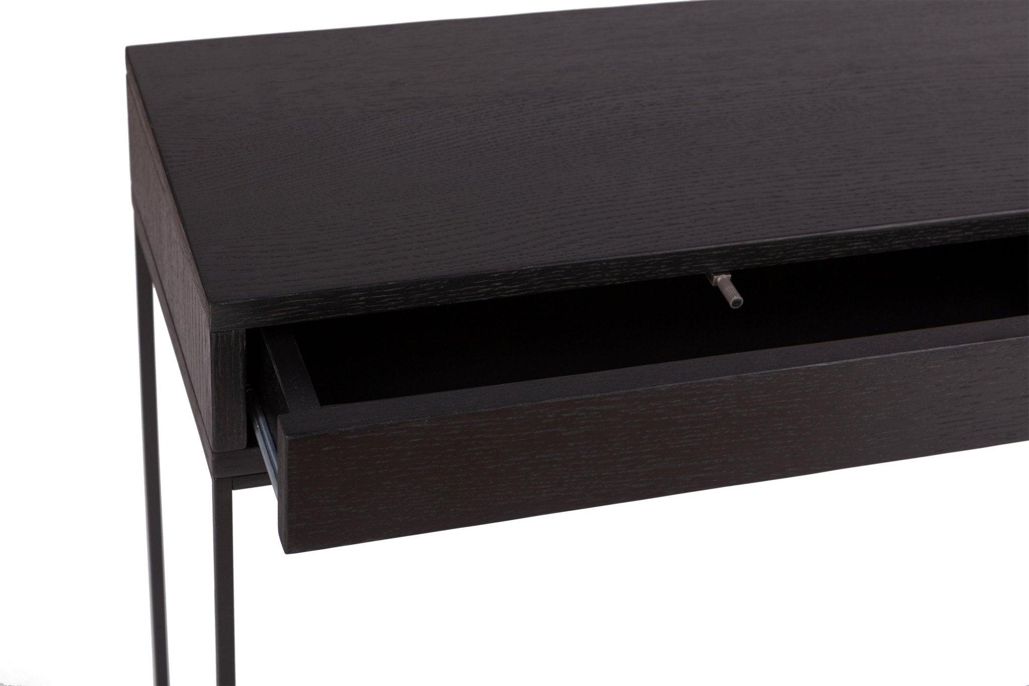 Konsola z szufladą STAM 300 czarny dąb Nordifra Eye on Design