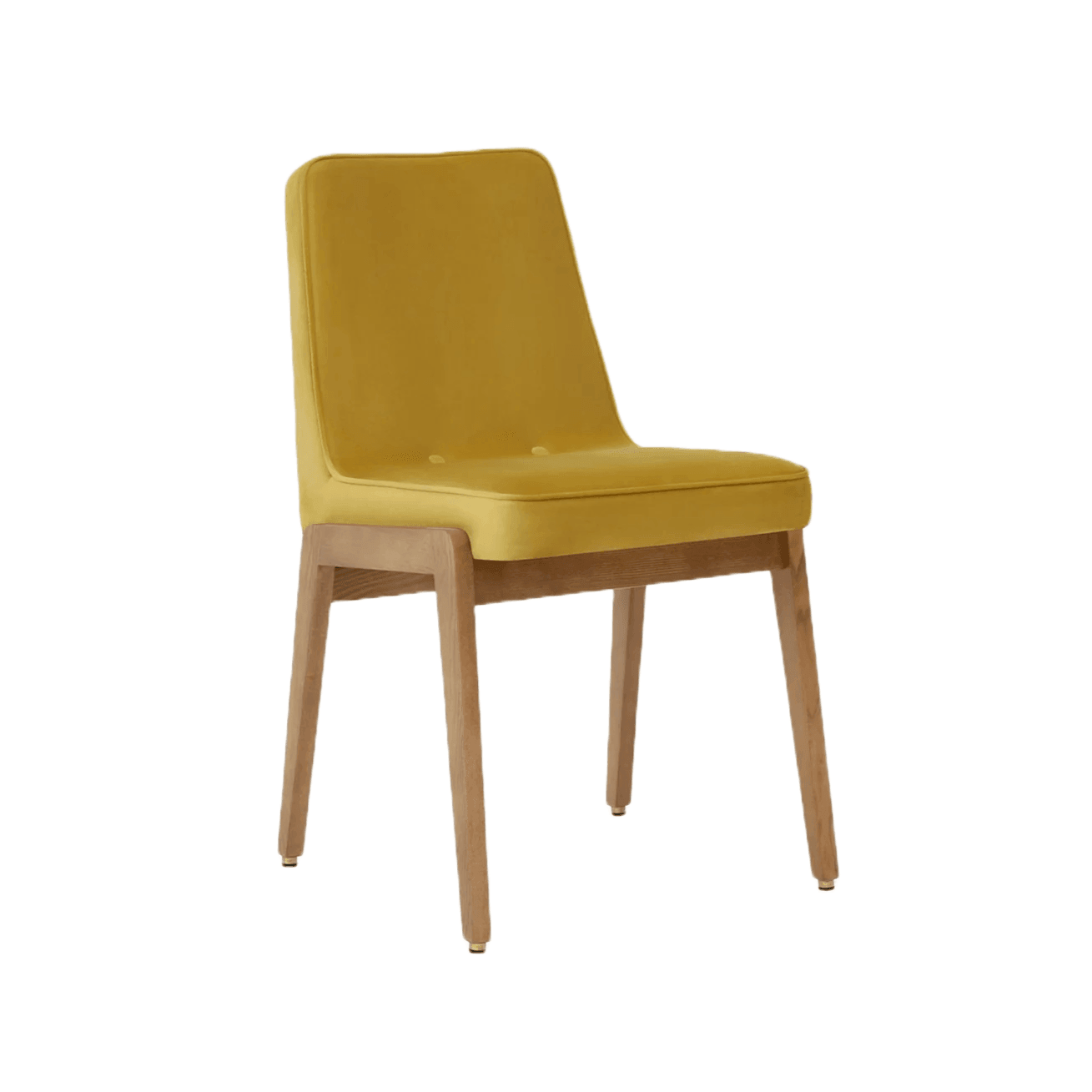 Krzesło 200-125 VAR żółty w tkaninie Shine Velvet Mustard – 366 concept