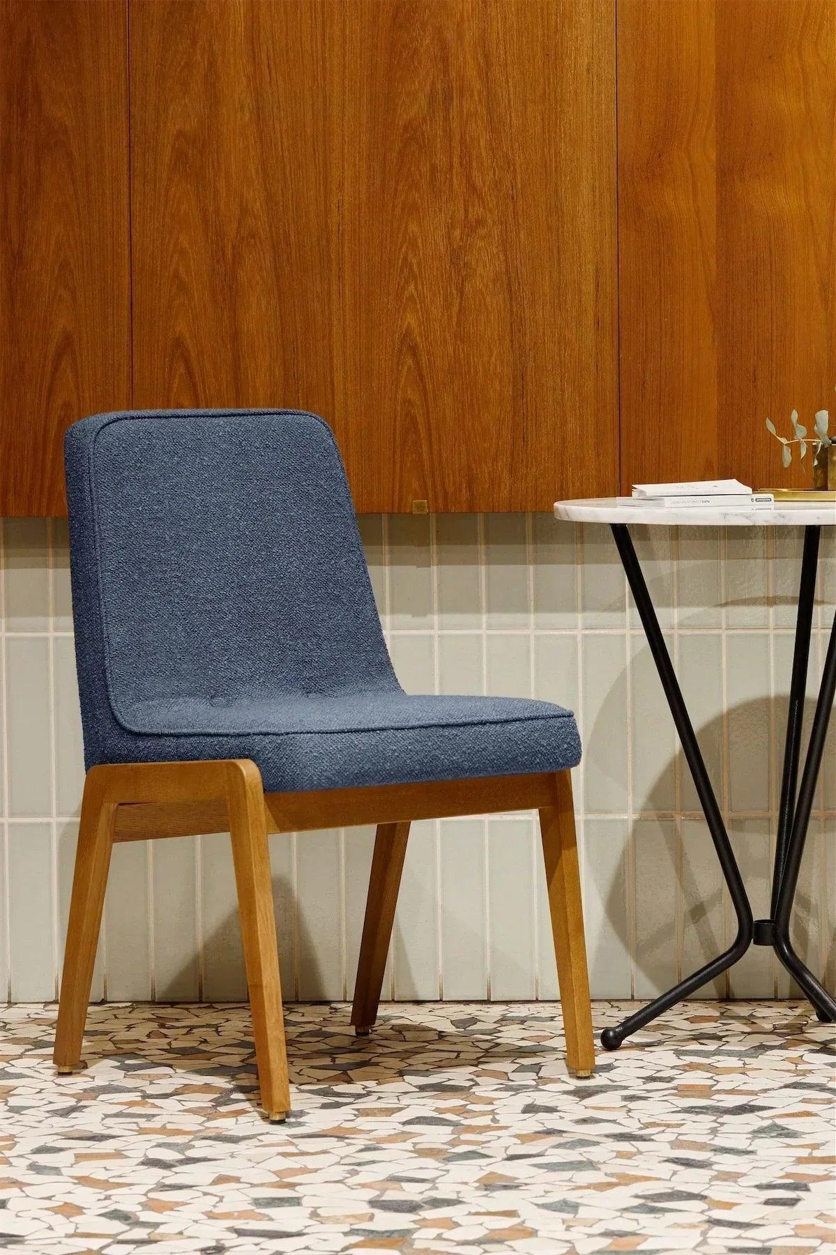 Krzesło 200-125 VAR żółty w tkaninie Shine Velvet Mustard – 366 concept