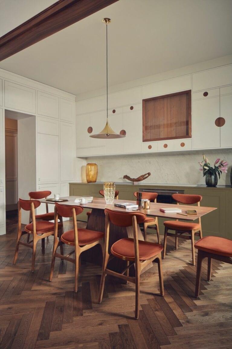 Krzesło 200-190 miętowy w tkaninie Velvet Mint 366 concept Eye on Design