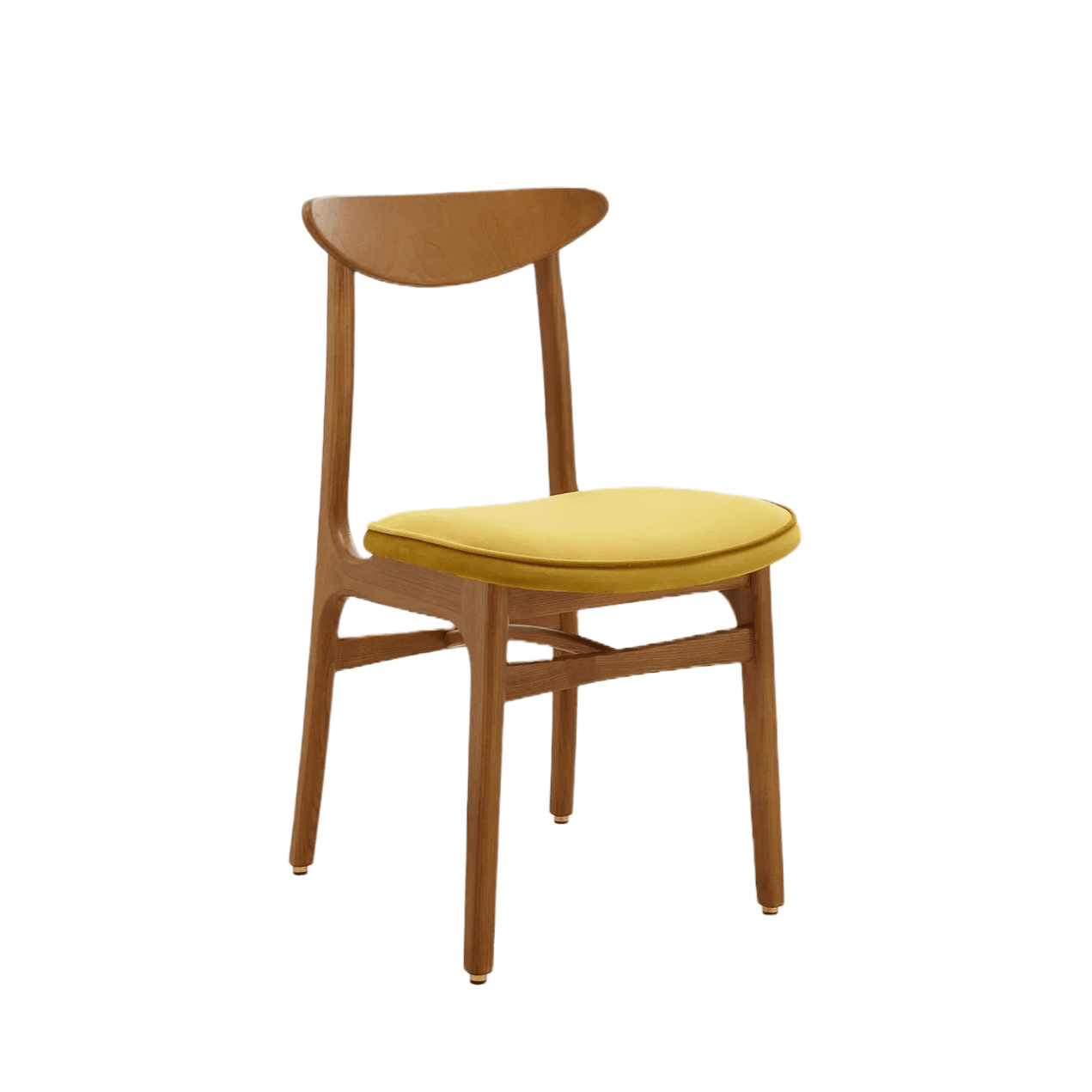 Krzesło 200-190 MIX żółty w tkaninie Shine Velvet Mustard 366 concept Eye on Design