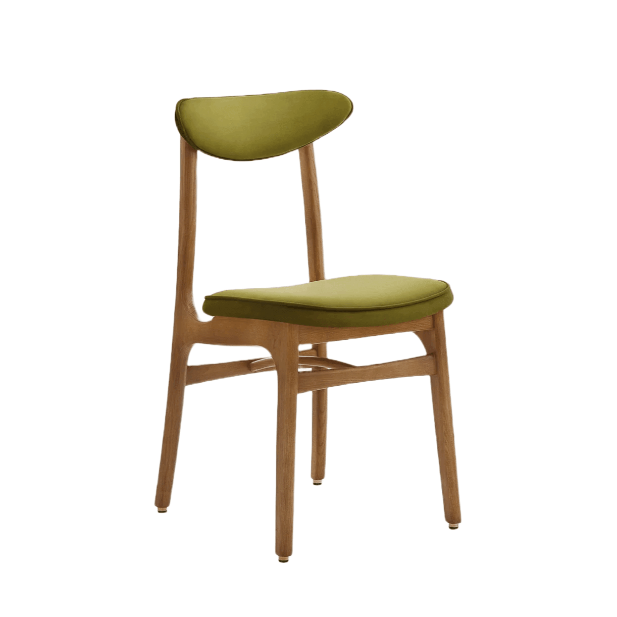 Krzesło 200-190 zielony w tkaninie Velvet Olive 366 concept Eye on Design