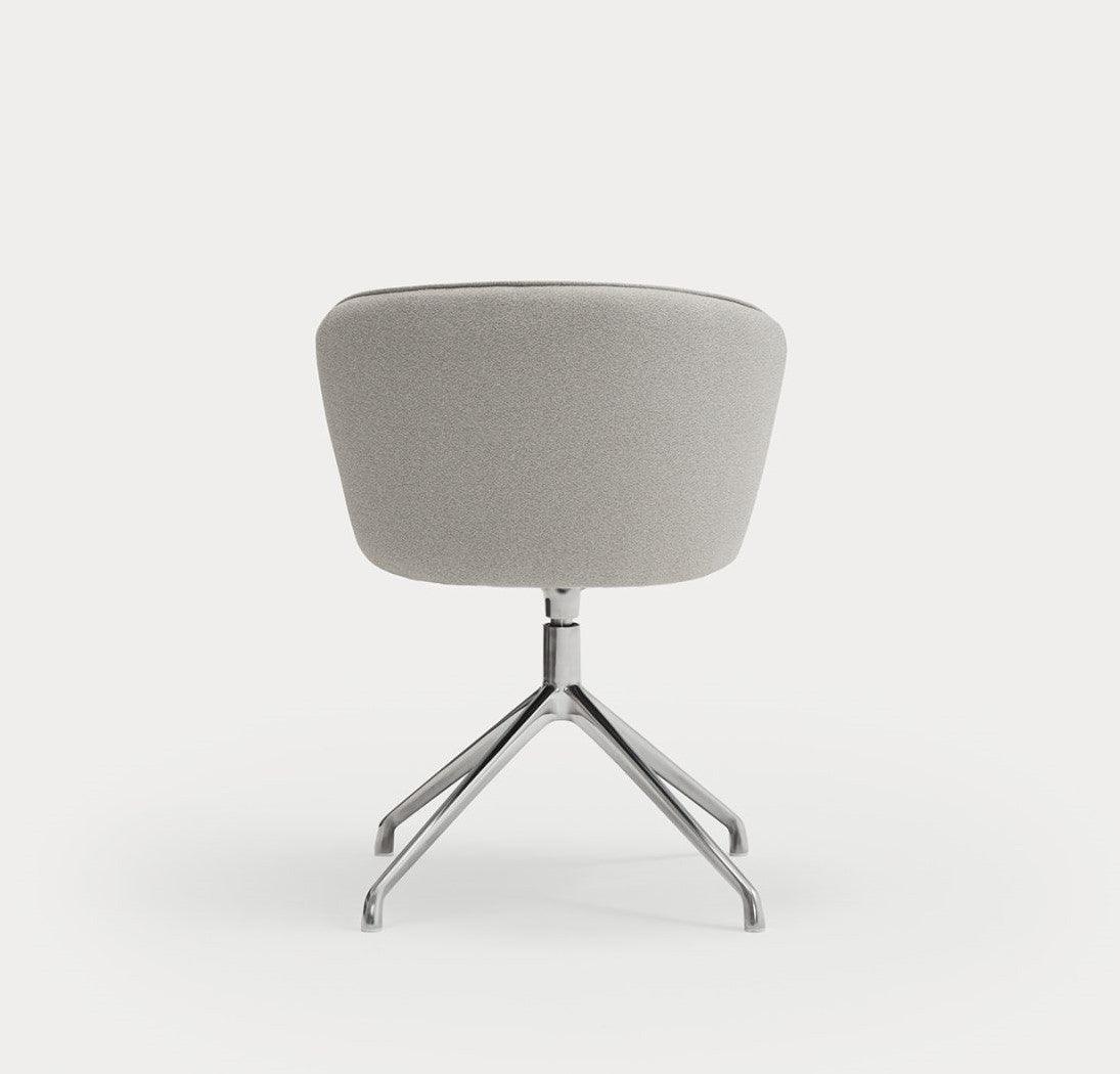 Krzesło ADD szary z chromowaną podstawą Teulat Eye on Design