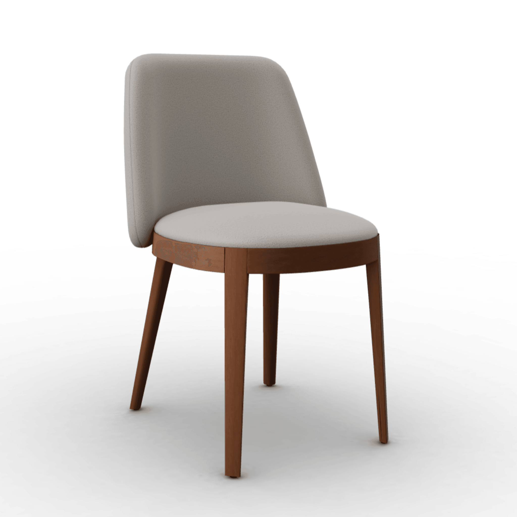 Krzesło ADÈL boucle taupe Calligaris orzech włoski Eye on Design