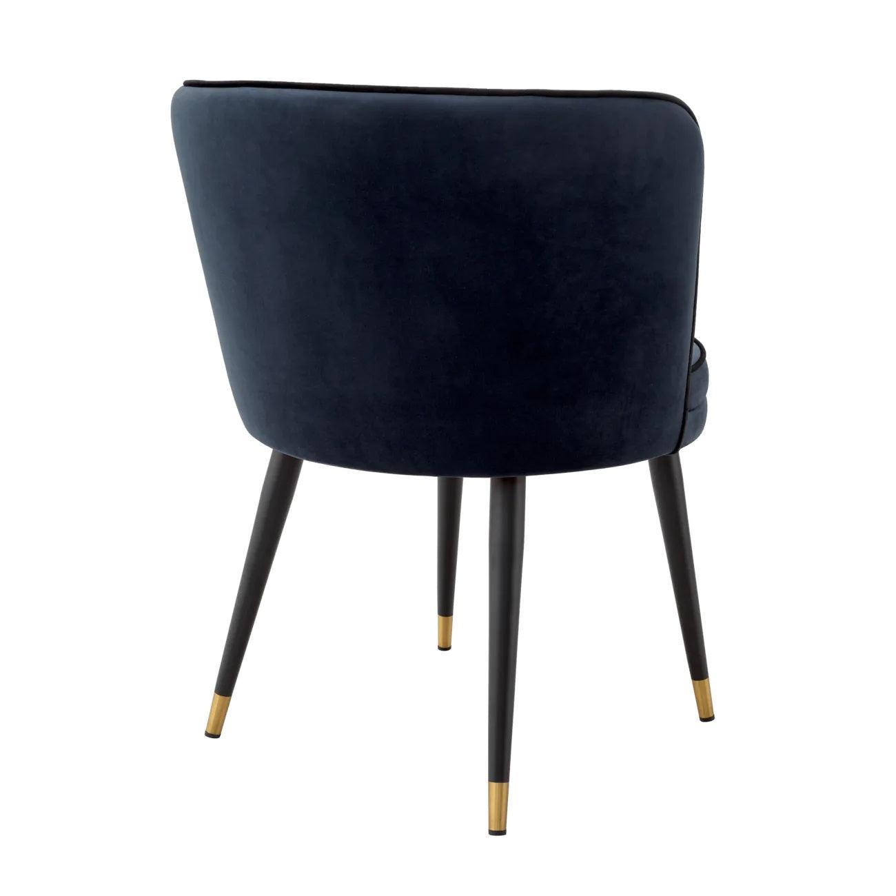 Krzesło aksamitne GRENADA ciemnoniebieski Eichholtz Eye on Design