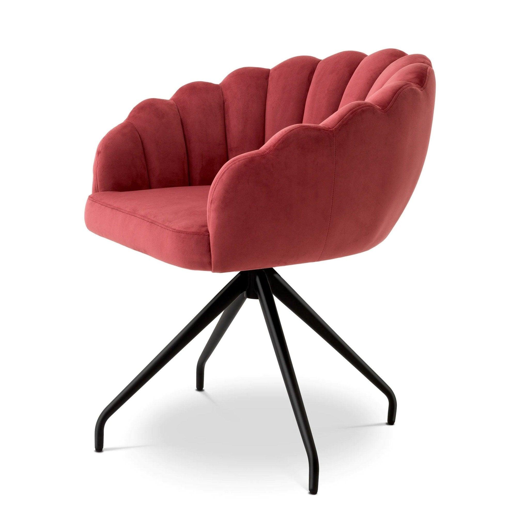 Krzesło aksamitne LUZERN koralowy Eichholtz Eye on Design