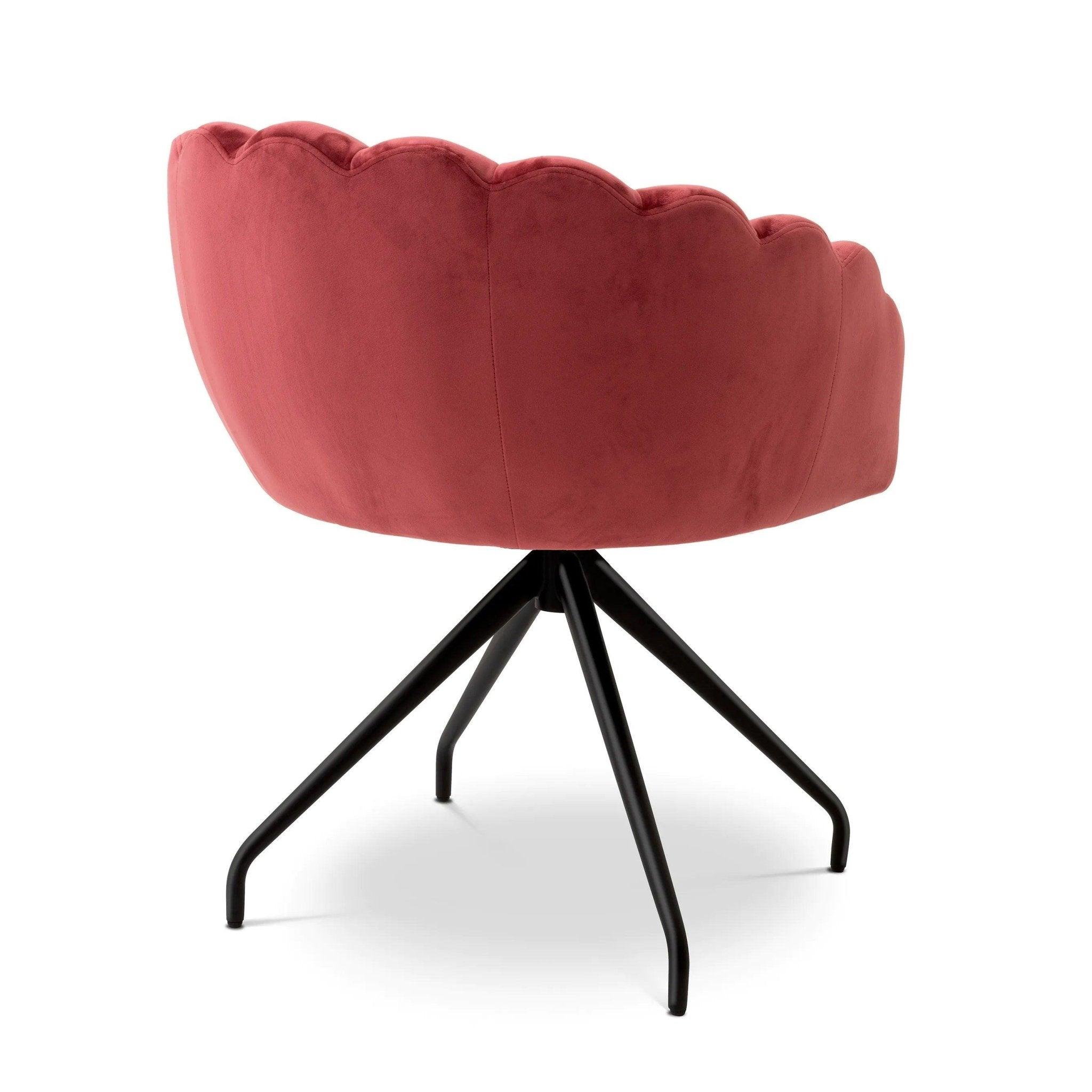 Krzesło aksamitne LUZERN koralowy Eichholtz Eye on Design