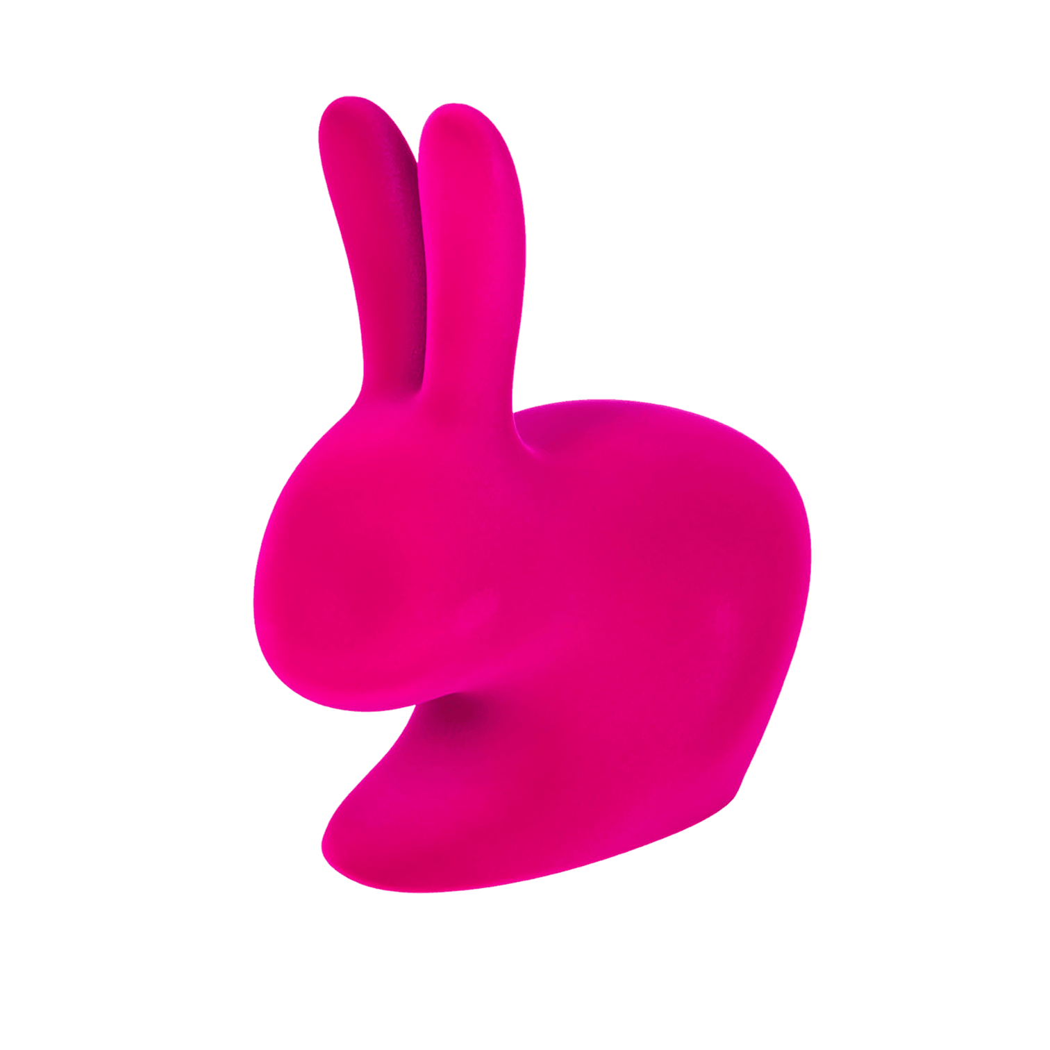Krzesło BABY RABBIT VELVET fuksja Qeeboo Eye on Design