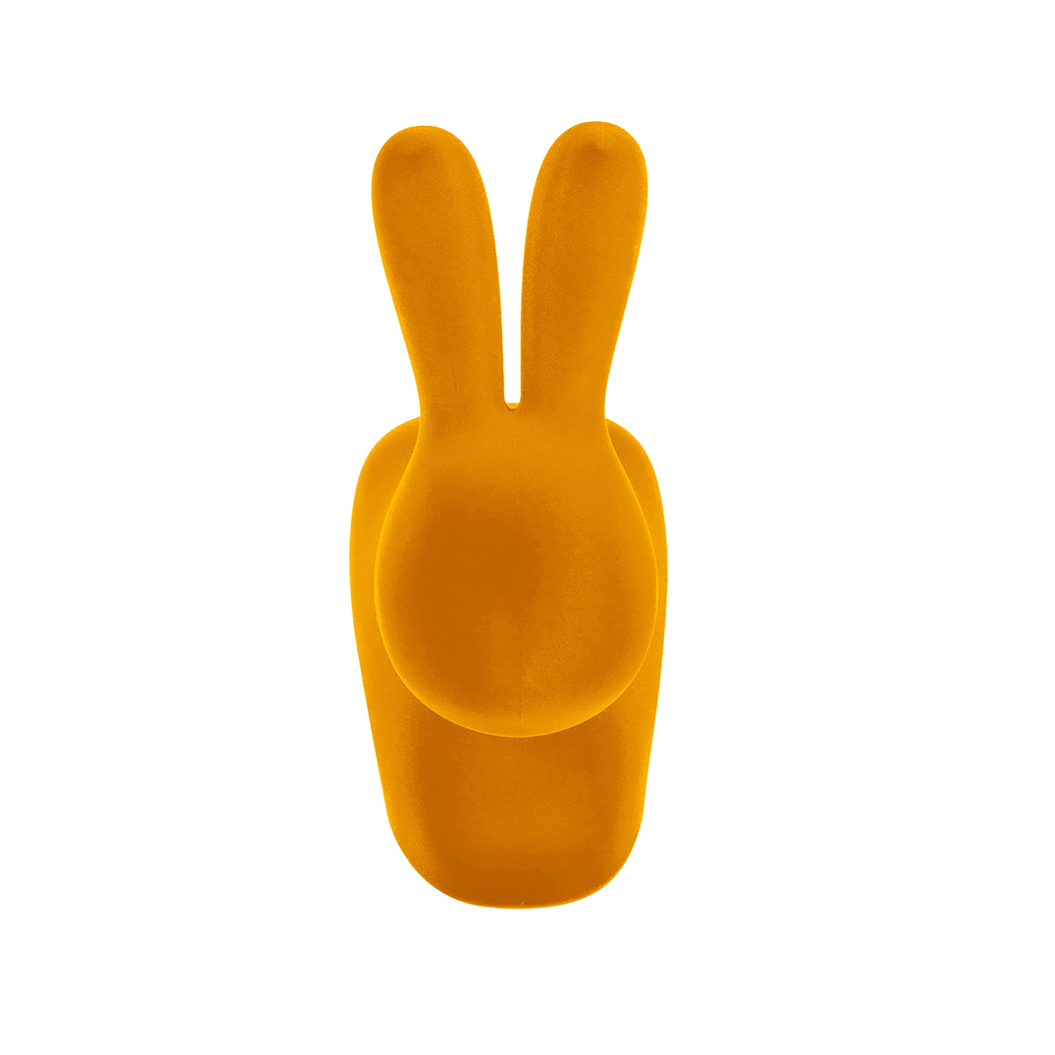 Krzesło BABY RABBIT VELVET żółty Qeeboo Eye on Design