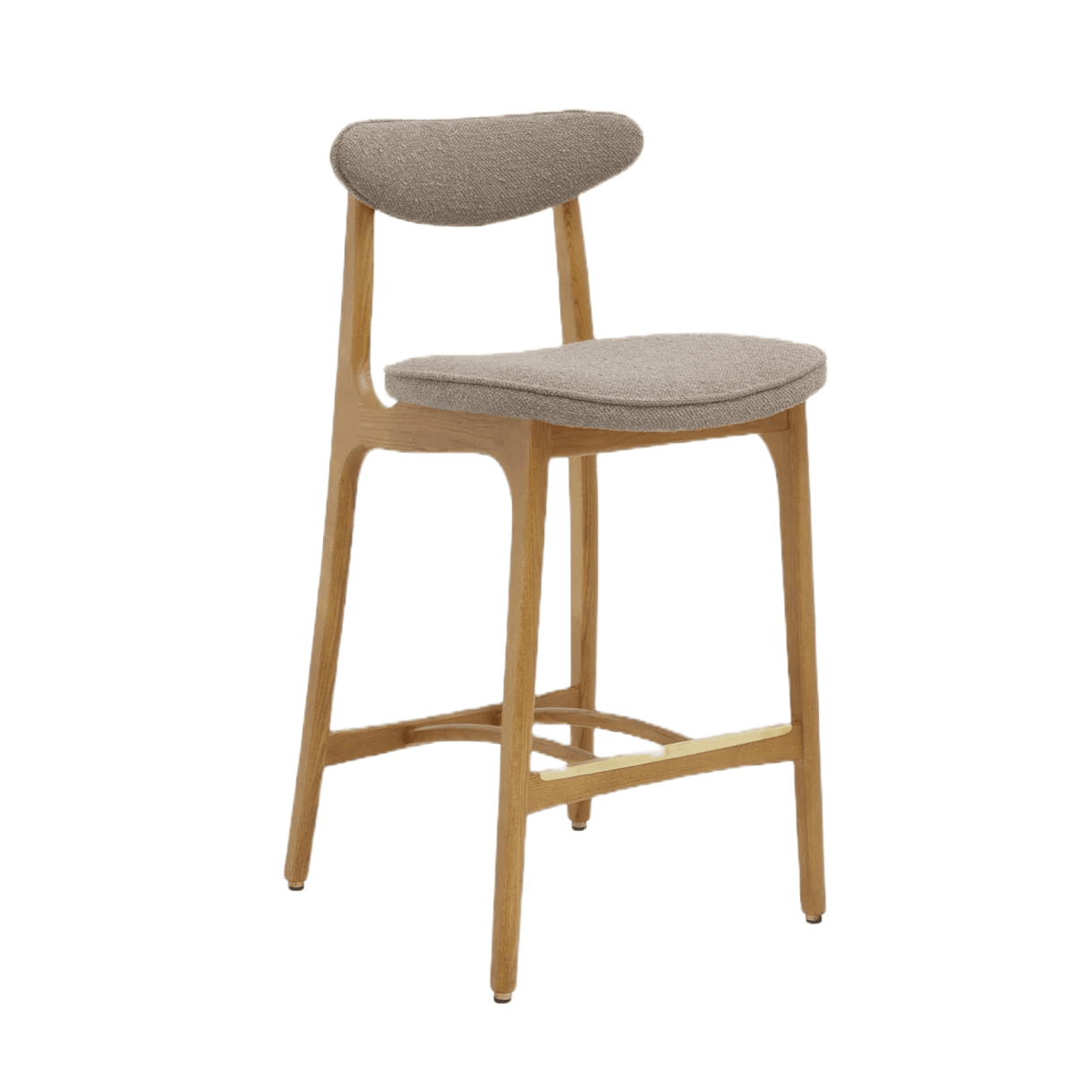 Krzesło barowe 200-190 beżowy w tkaninie Boucle Beige 366 concept Eye on Design