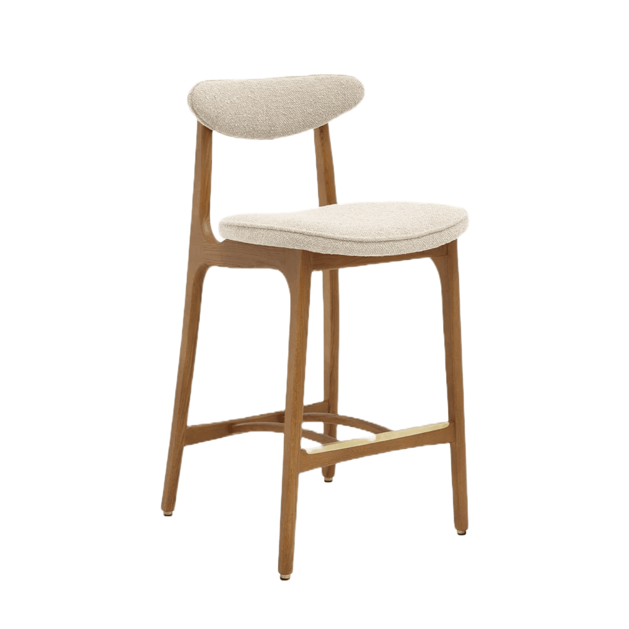 Krzesło barowe 200-190 beżowy w tkaninie Boucle Creme 366 concept Eye on Design