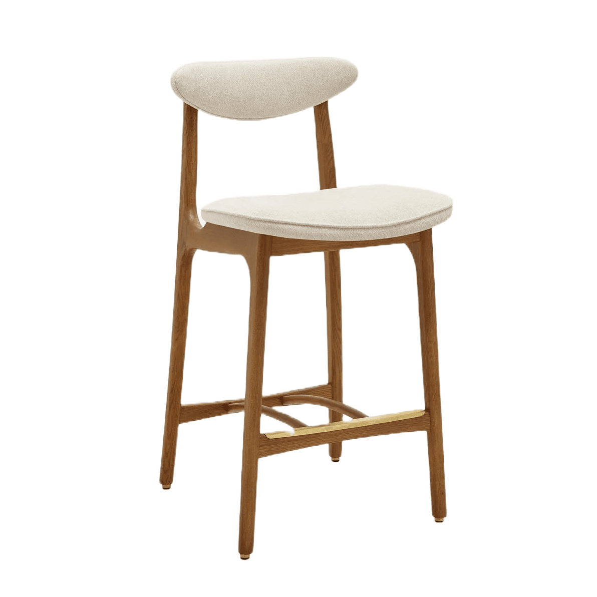 Krzesło barowe 200-190 biały w tkaninie Marble White 366 concept Eye on Design