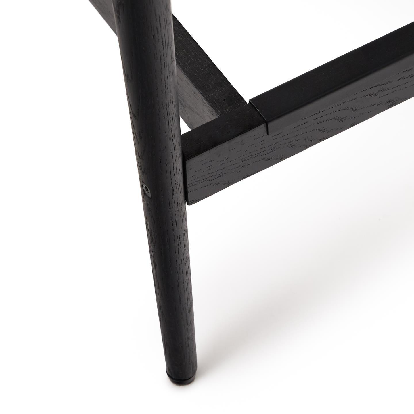 Krzesło barowe ANALY czarne drewno dębowe La Forma Eye on Design