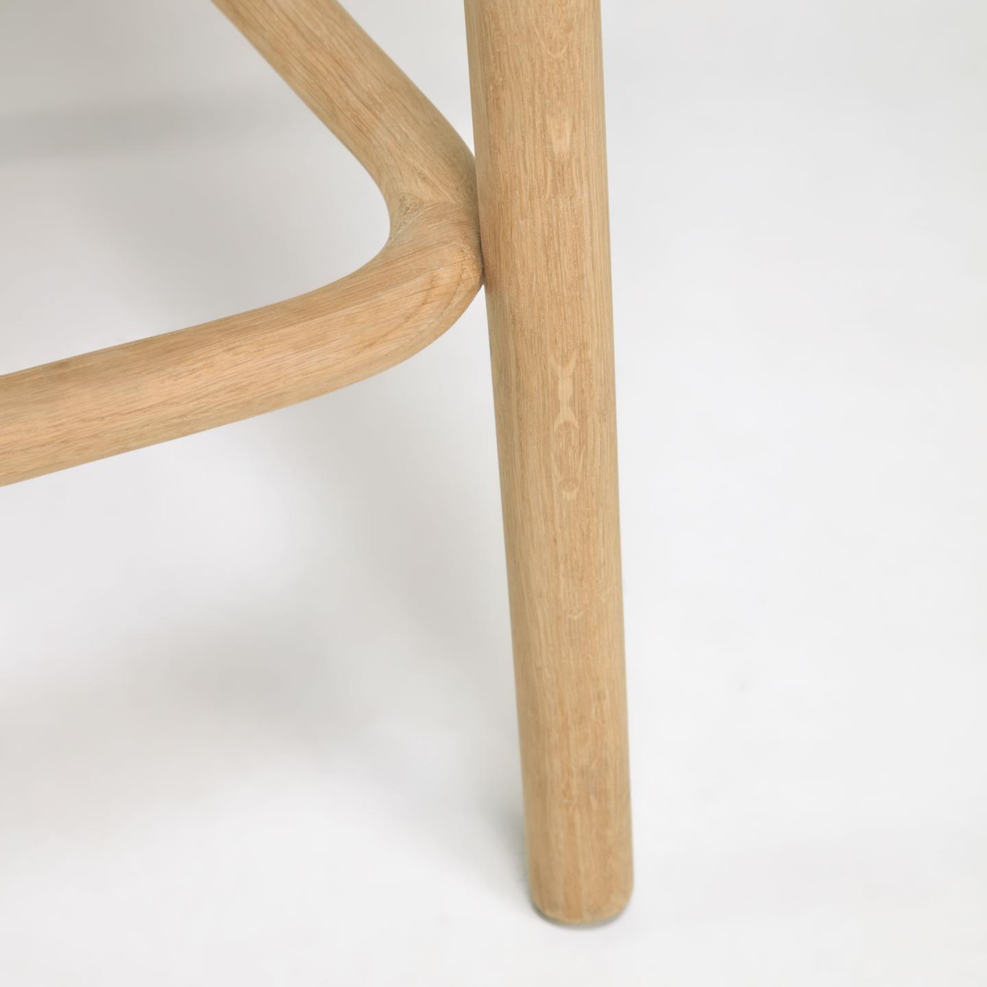Krzesło barowe DORIANE lite drewno dębowe La Forma Eye on Design