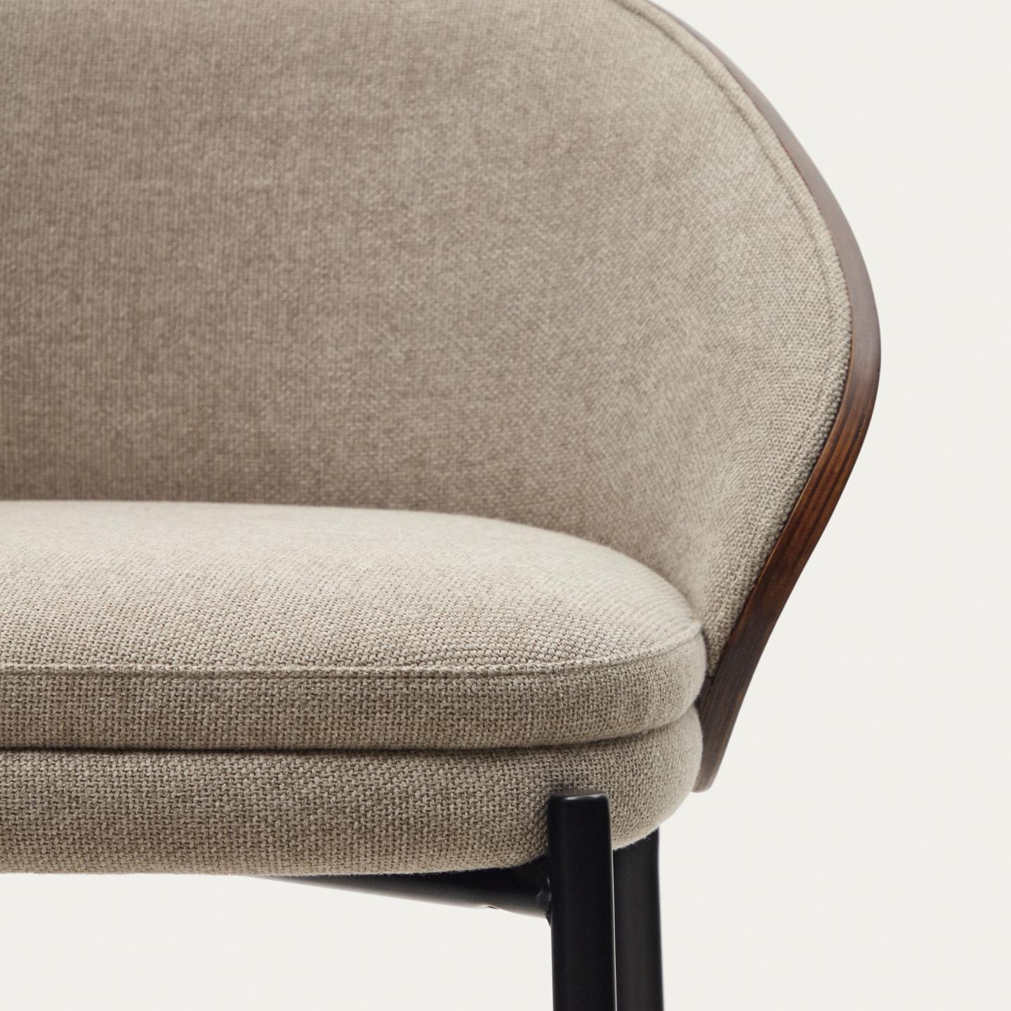 Krzesło barowe EAMY jasnobrązowy z wykończeniem wenge La Forma Eye on Design