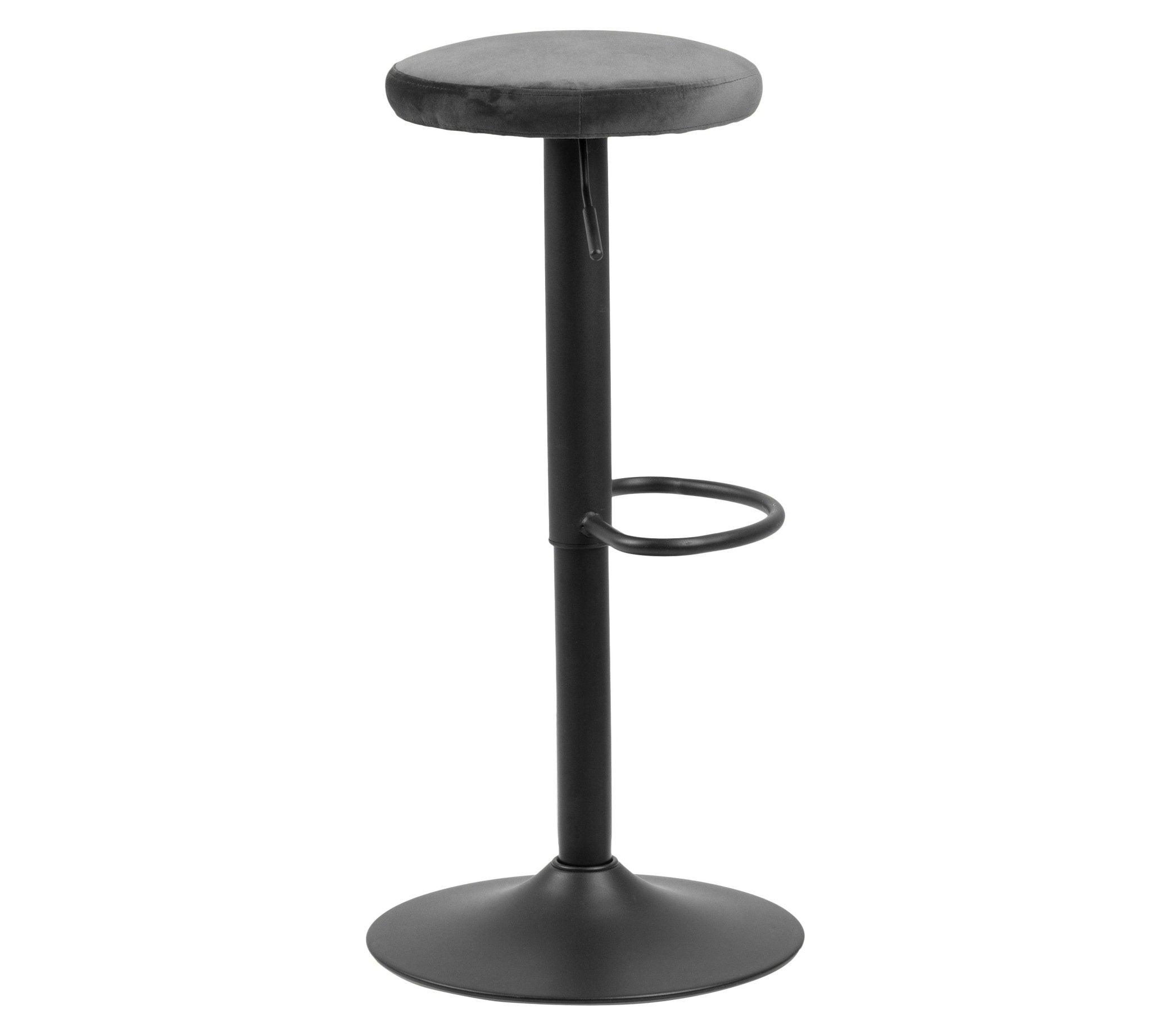 Krzesło barowe FRIDA czarny z ciemnoszarym wykończeniem Home Essentials Eye on Design