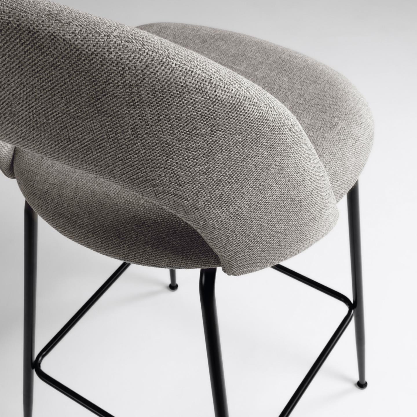 Krzesło barowe MAHALIA jasnoszary La Forma Eye on Design