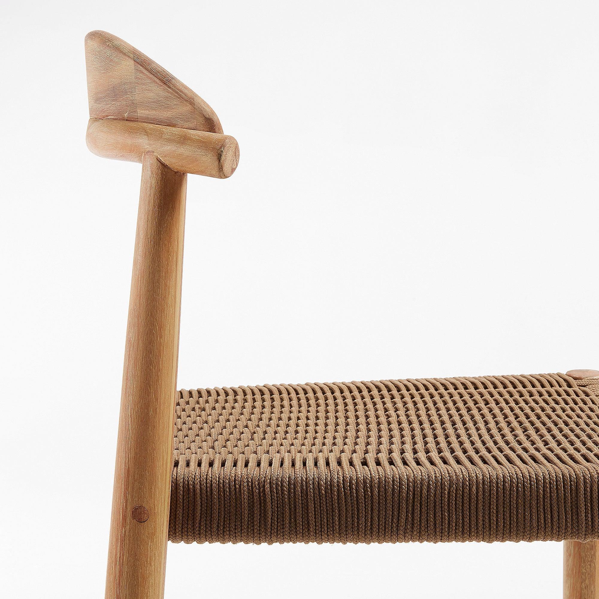 Krzesło barowe NINA lite drewno akacjowe La Forma Eye on Design