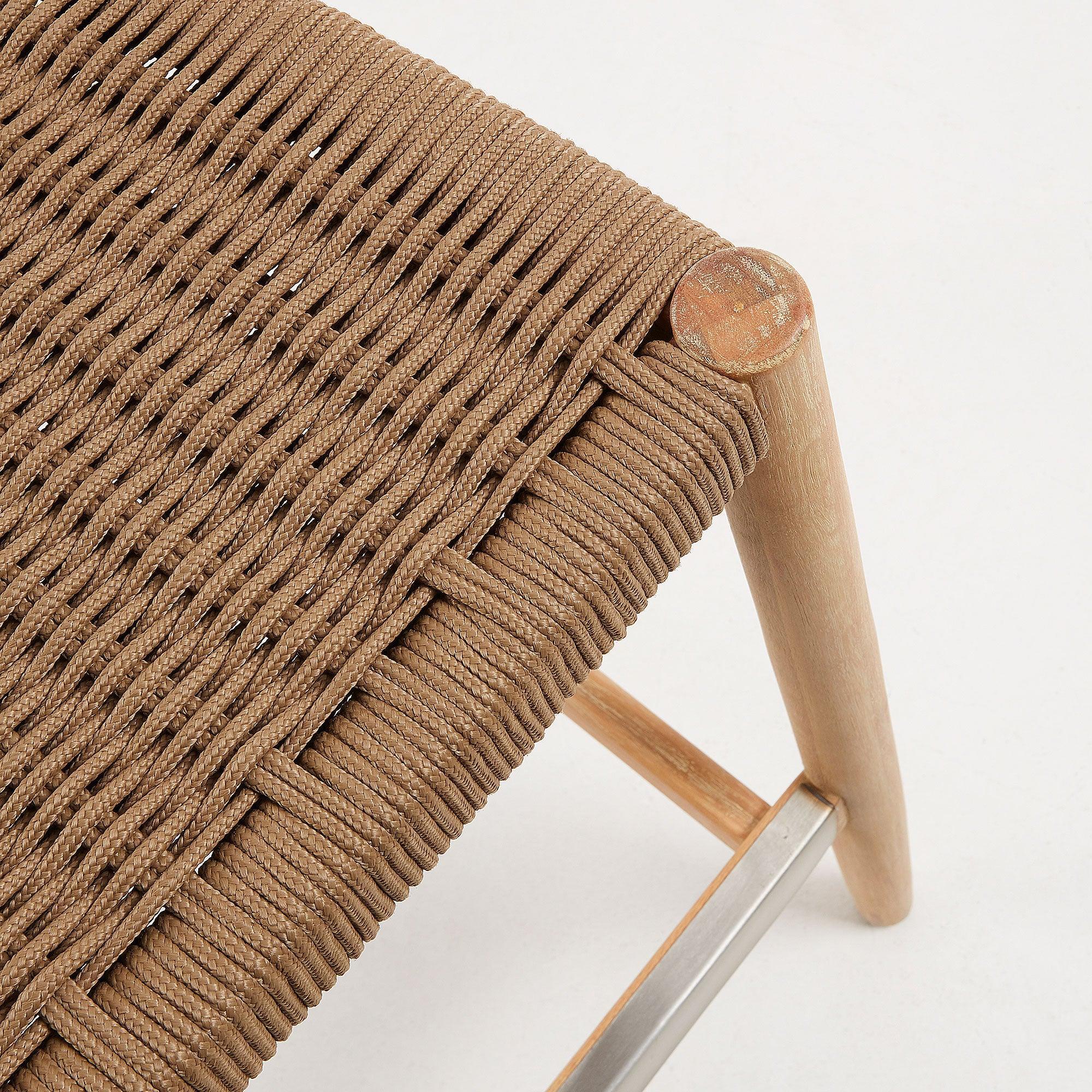 Krzesło barowe NINA lite drewno akacjowe La Forma Eye on Design