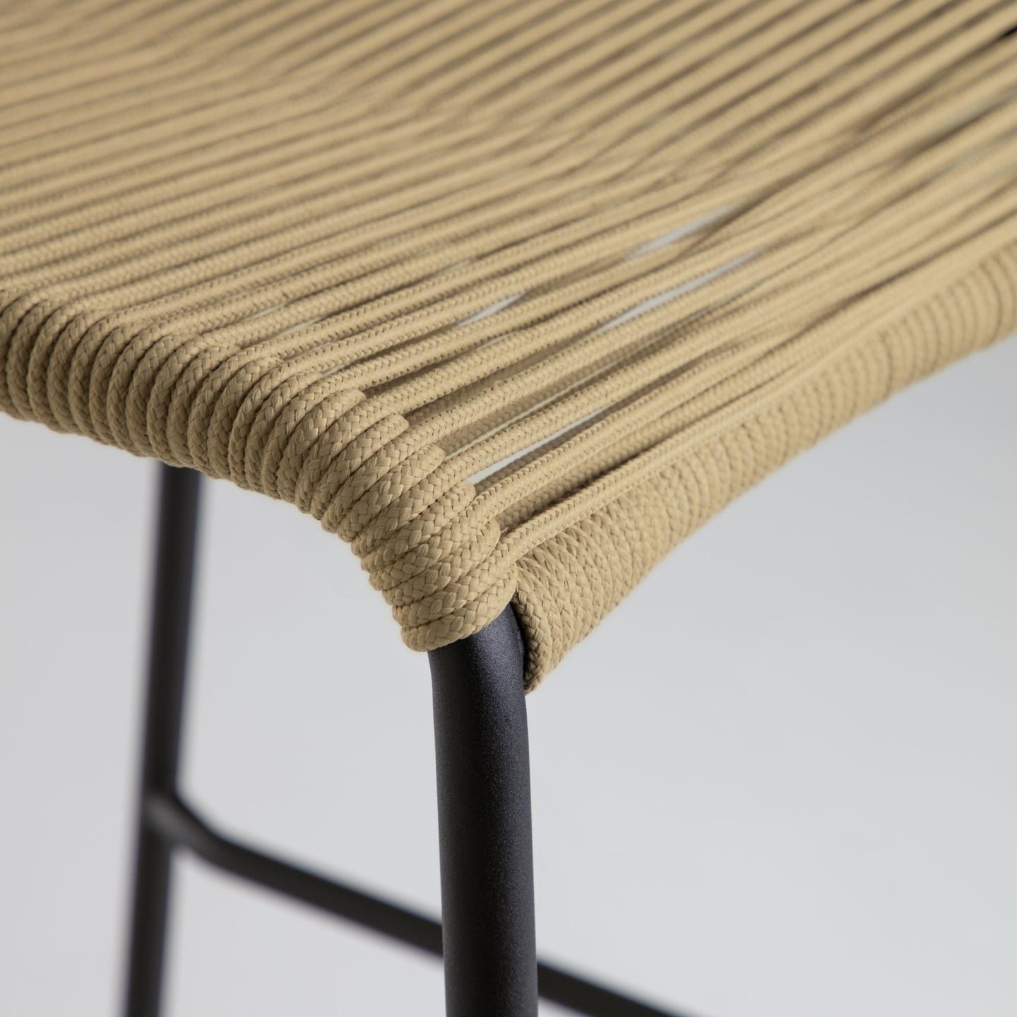 Krzesło barowe ogrodowe LAMTON brązowy La Forma Eye on Design