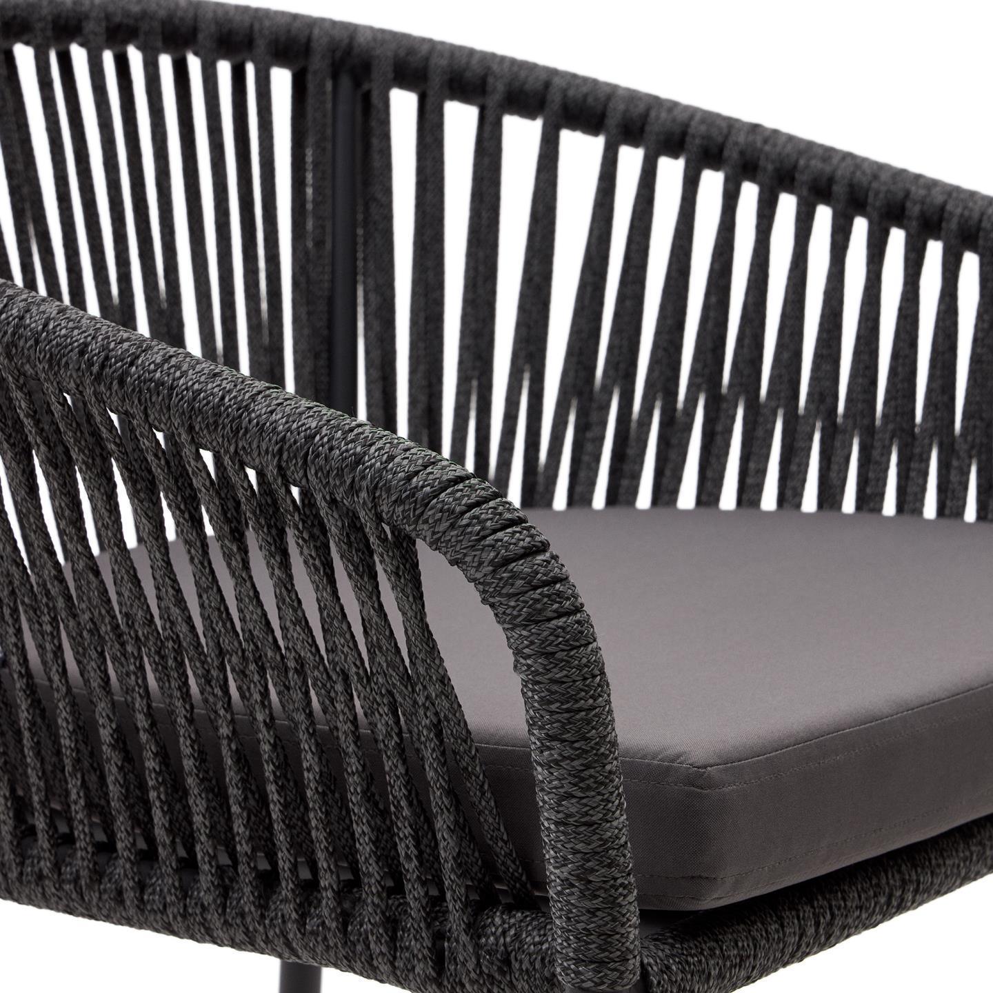 Krzesło barowe ogrodowe YANET czarny La Forma Eye on Design