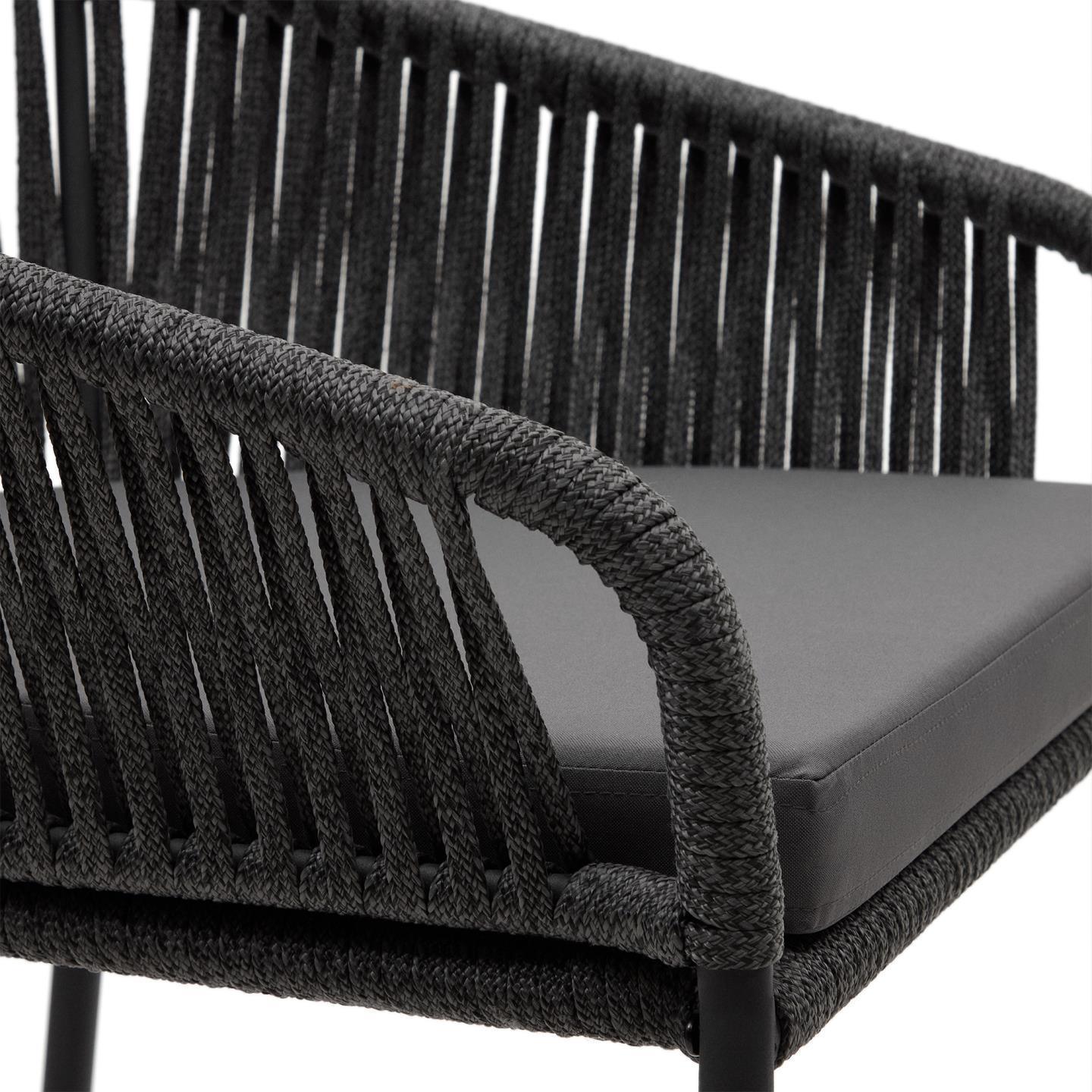 Krzesło barowe ogrodowe YANET czarny La Forma Eye on Design