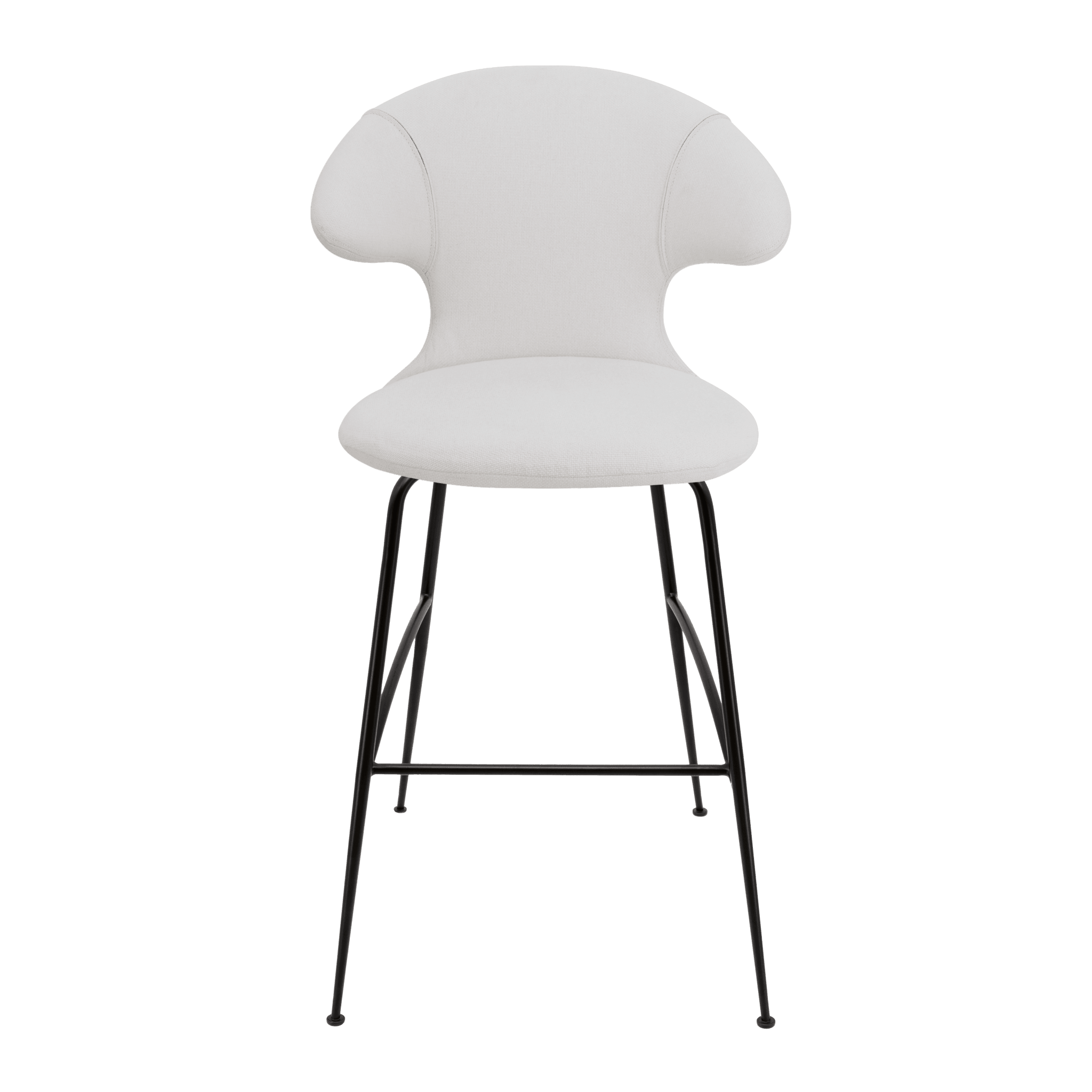 Krzesło barowe TIME FLIES baby blue z czarną podstawą UMAGE 112 cm Eye on Design