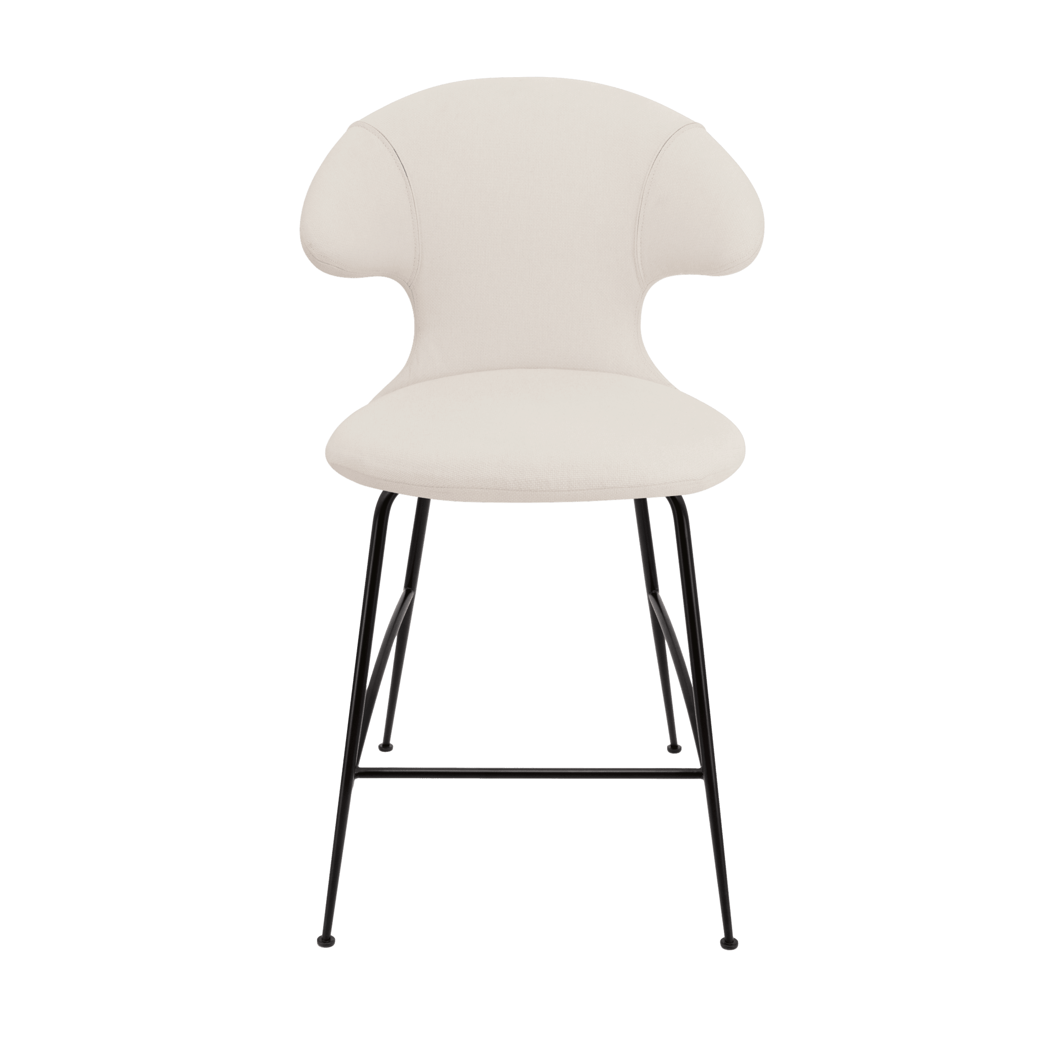 Krzesło barowe TIME FLIES beżowy z czarną podstawą UMAGE 102 cm Eye on Design